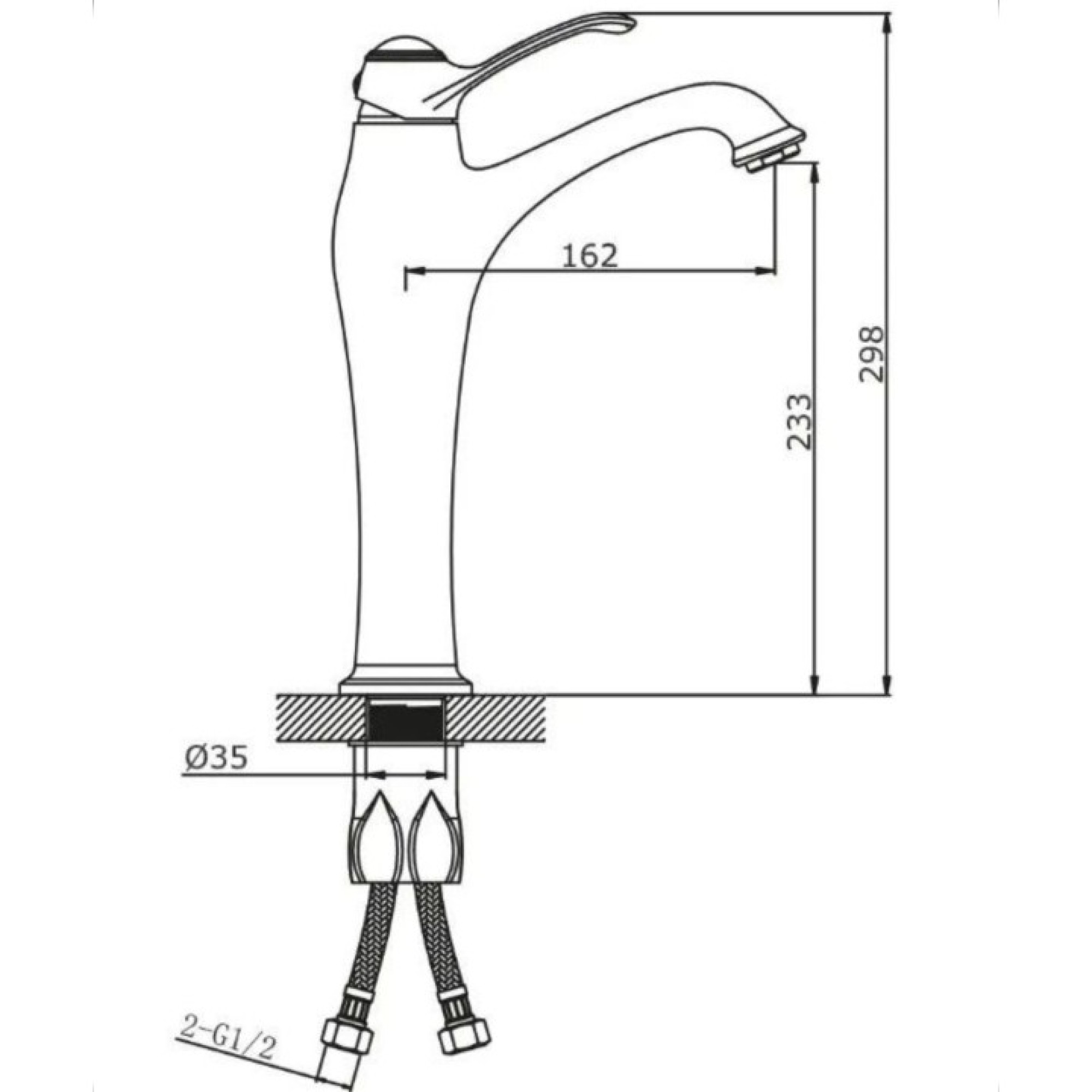 Смеситель Vieir V413512-E фото-2