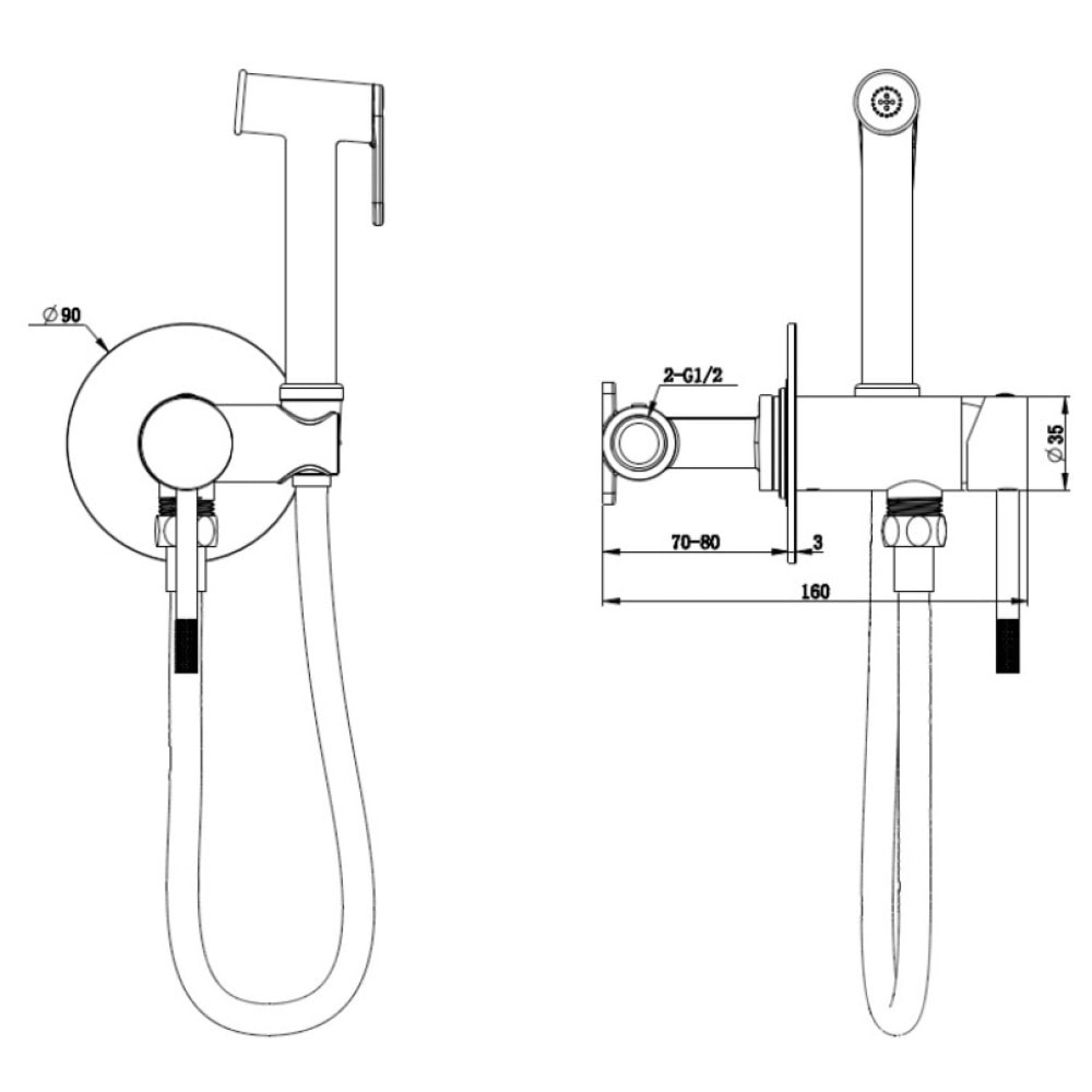 Гигиенический душ Kern 4049ST - фото2