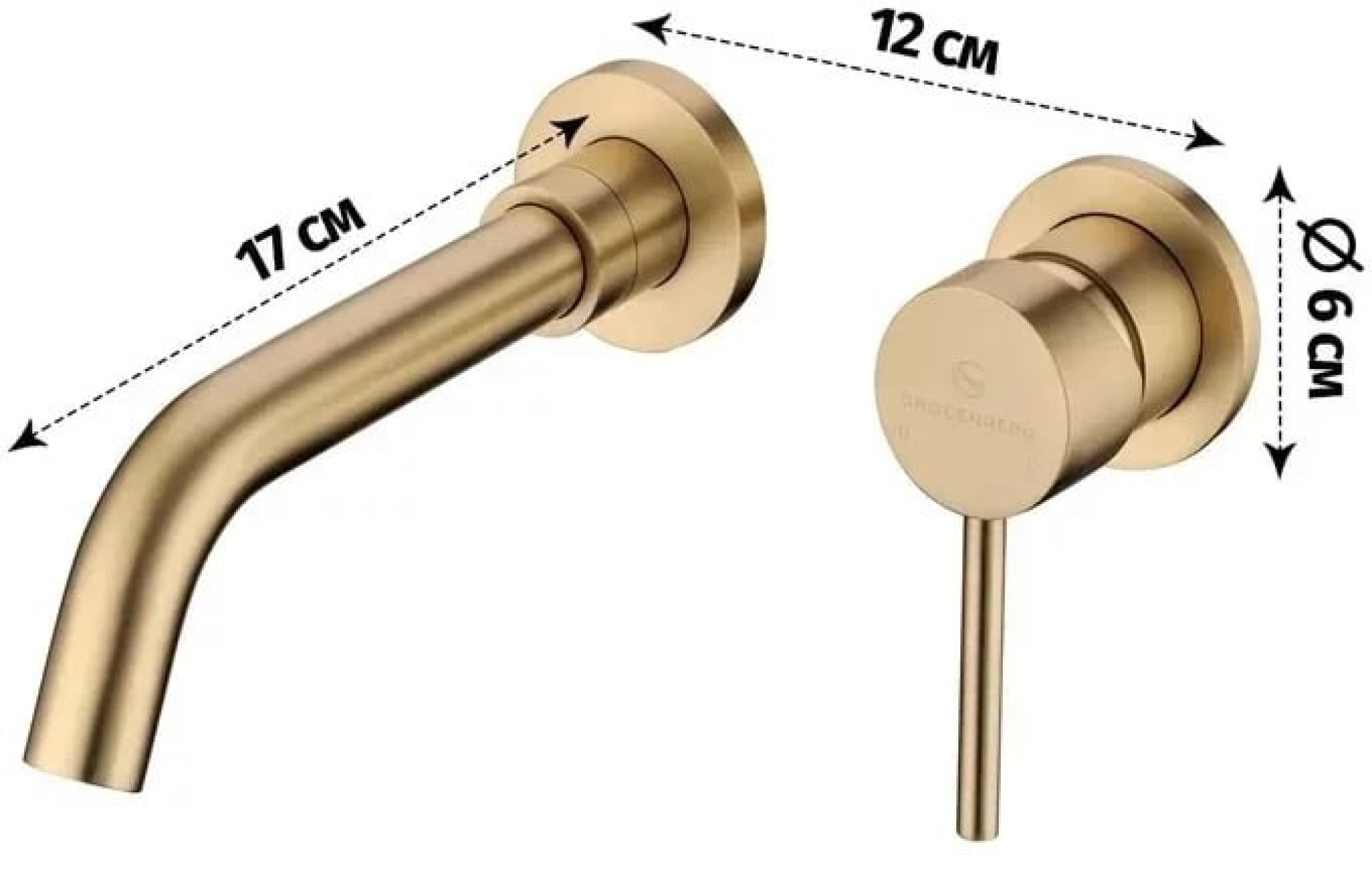 Смеситель Grocenberg GB511 (золото матовый) - фото2