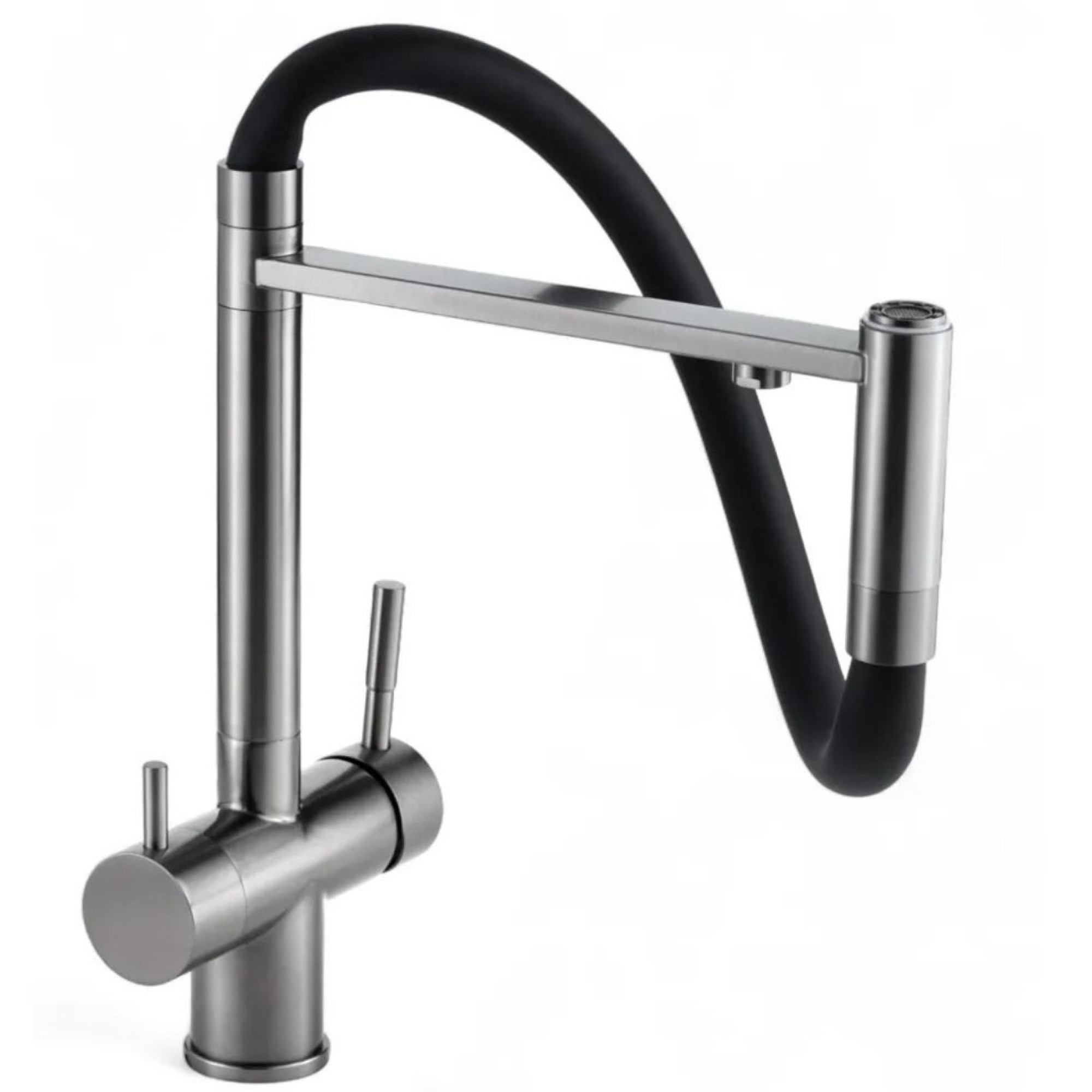 Смеситель для кухни Wasser Zimmer ZM-4010H под фильтр графит фото-2