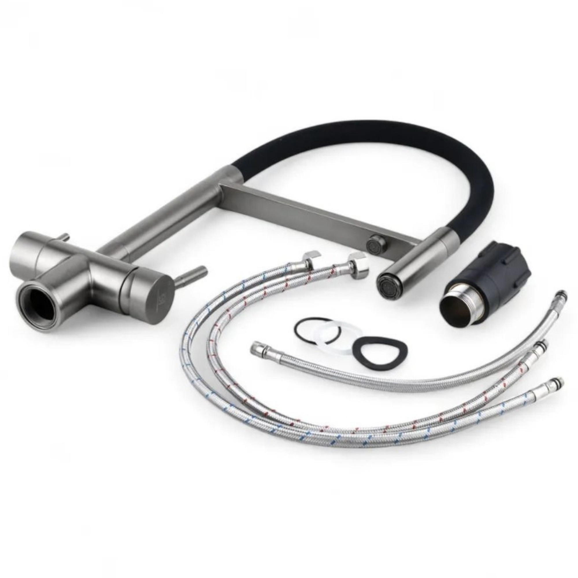 Смеситель для кухни Wasser Zimmer ZM-4010H под фильтр графит фото-4