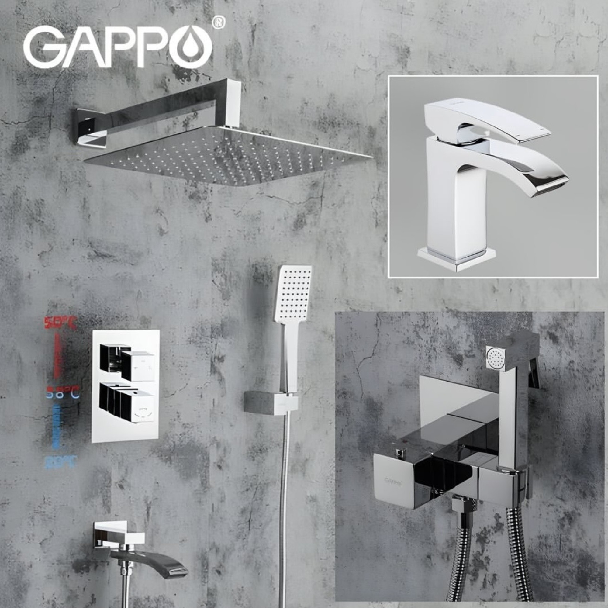 Комплект Gappo #07 G7107-40 G1007-1 G7207-40 термостат