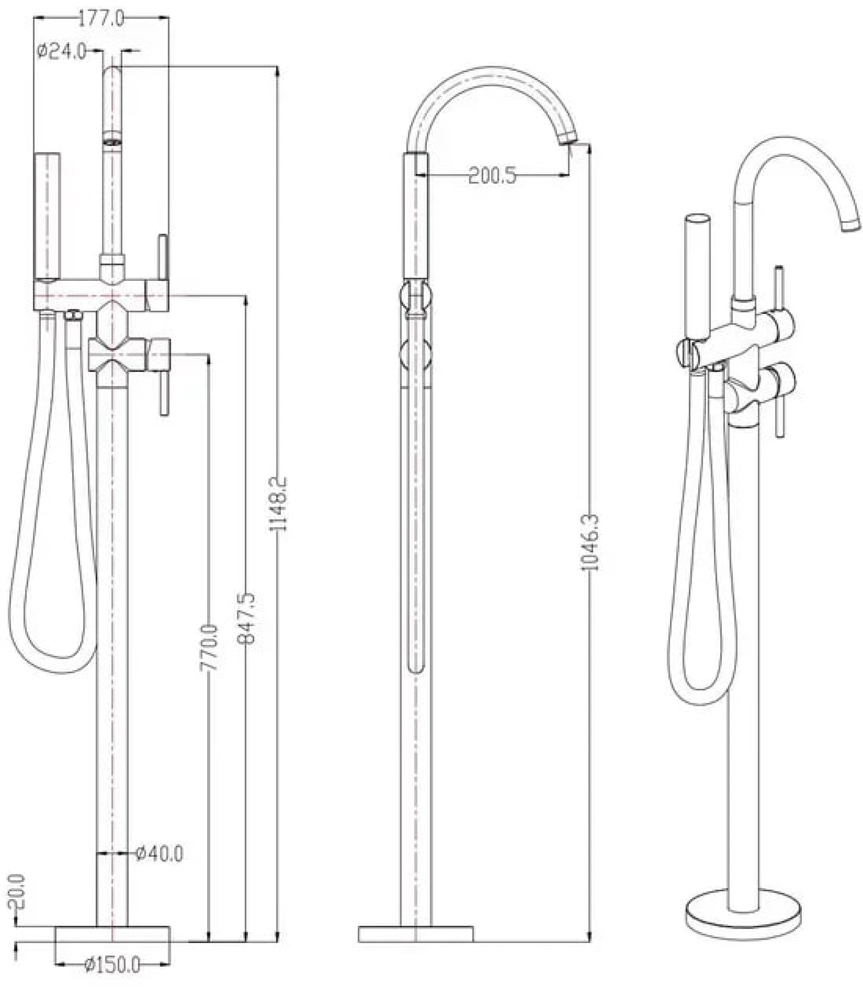 Смеситель Grocenberg GB900 (золото матовый) фото-2