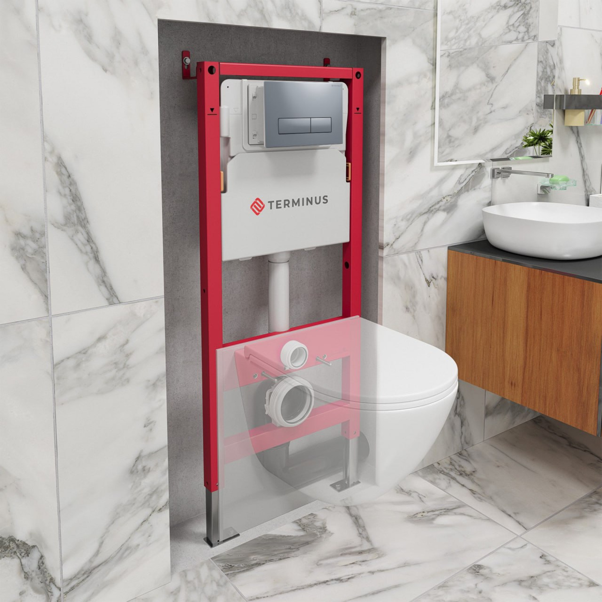 Инсталляция для унитаза TERMINUS 31i50х112RХП - фото1 Инсталляция для унитаза TERMINUS 31i50х112RХП - фото1