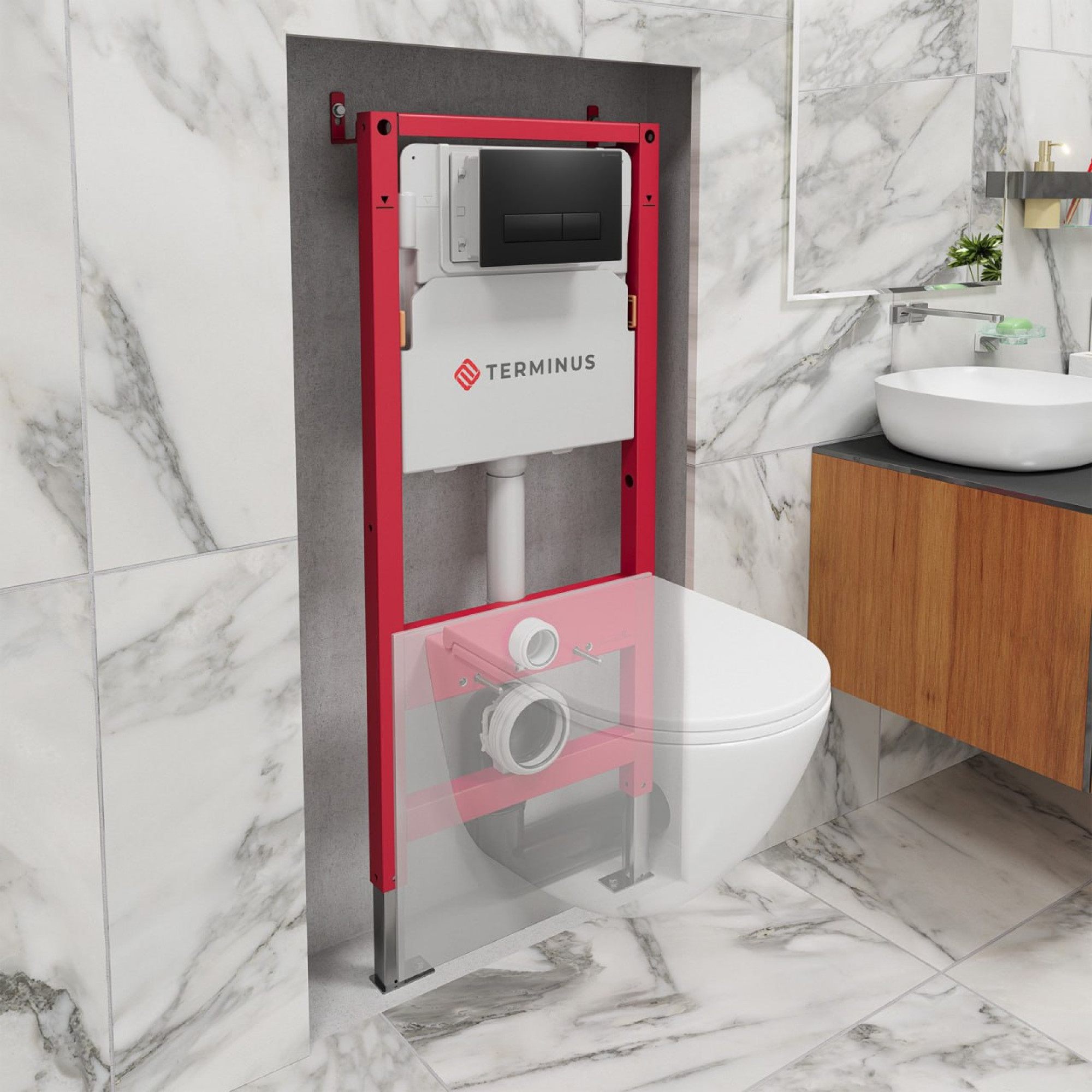 Инсталляция для унитаза TERMINUS 31i50х112RЧП - фото1 Инсталляция для унитаза TERMINUS 31i50х112RЧП - фото1