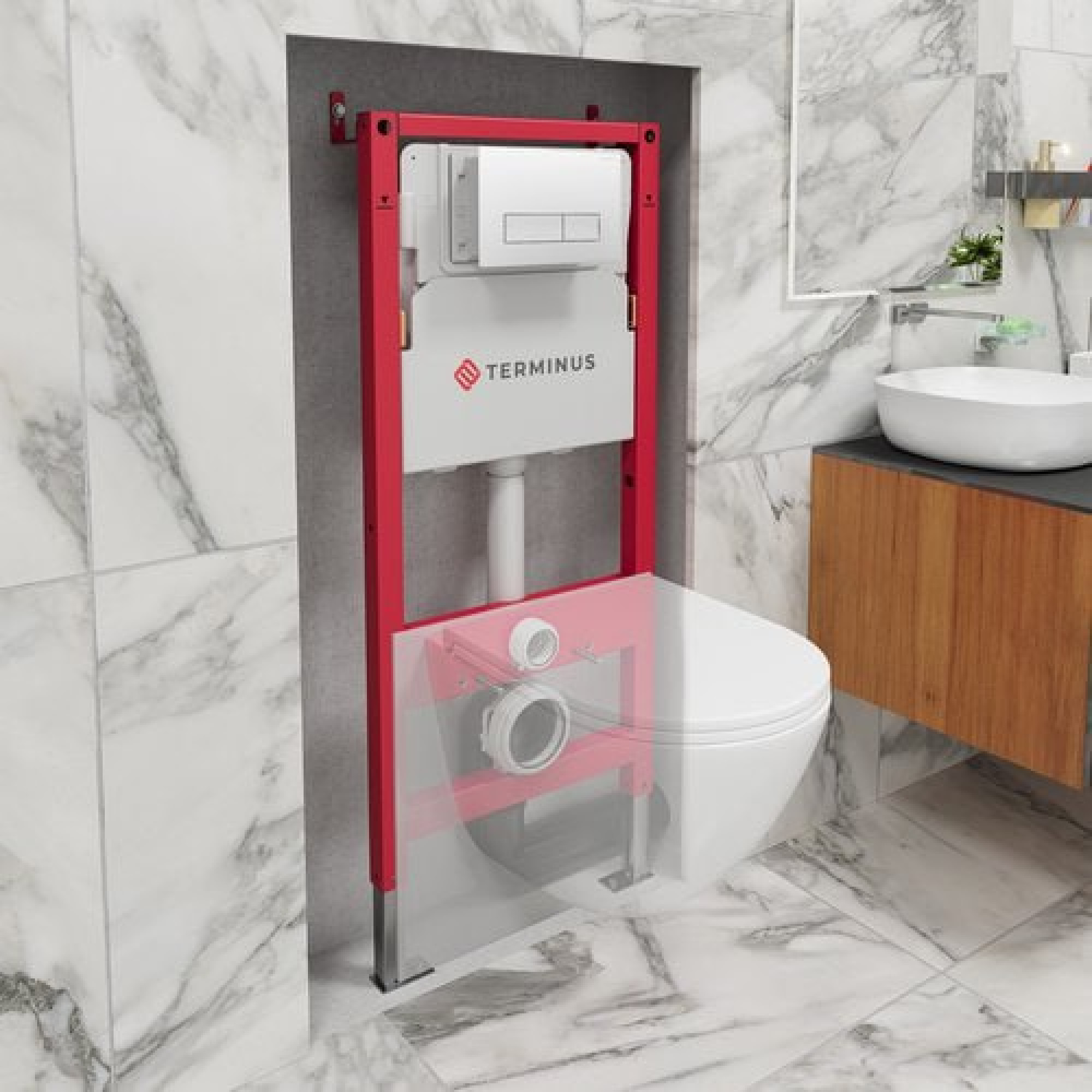 Инсталляция для унитаза TERMINUS 31i50х112RБП - фото1 Инсталляция для унитаза TERMINUS 31i50х112RБП - фото1