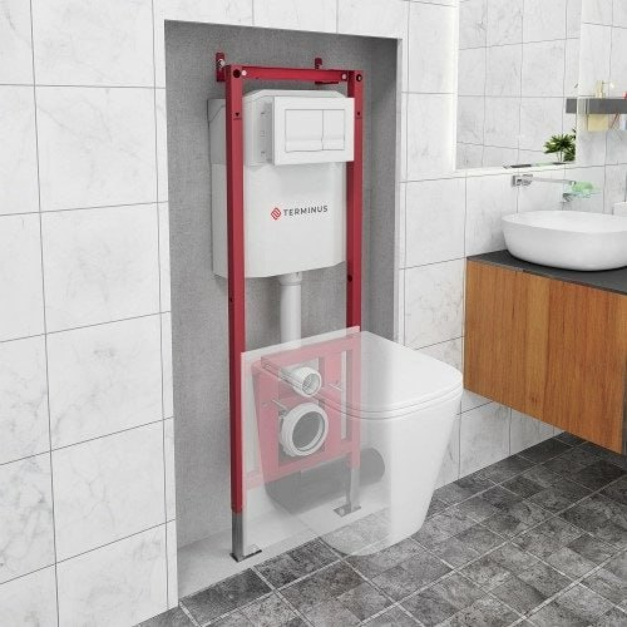 Инсталляция для унитаза TERMINUS 32i40х112R - фото1 Инсталляция для унитаза TERMINUS 32i40х112R - фото1