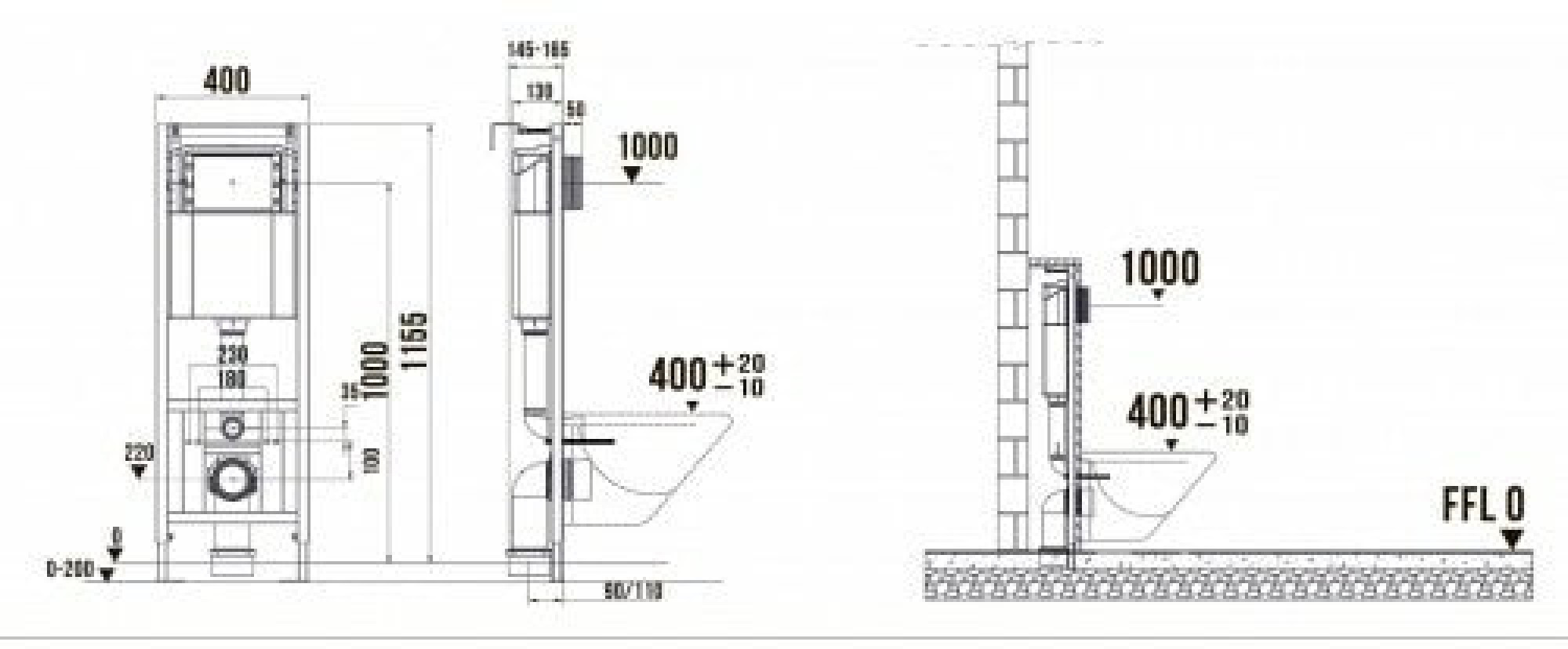 Инсталляция для унитаза TERMINUS 32i40х112R фото-3