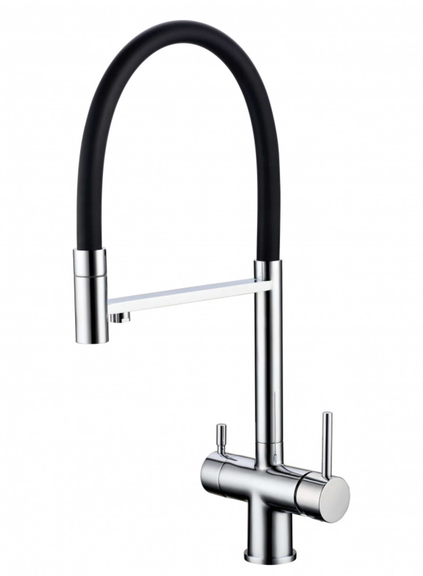 Смеситель Grocenberg GB4099 с гибким изливом (хром) Смеситель Grocenberg GB4099 с гибким изливом (хром)