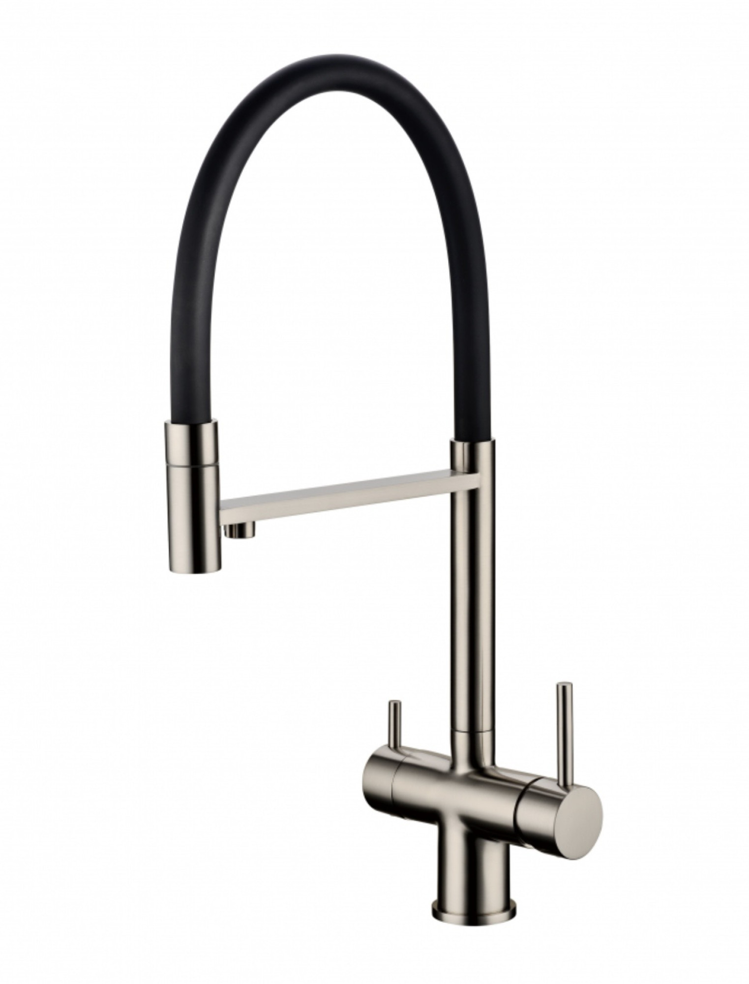 Смеситель Grocenberg GB4099 с гибким изливом (никель) Смеситель Grocenberg GB4099 с гибким изливом (никель)