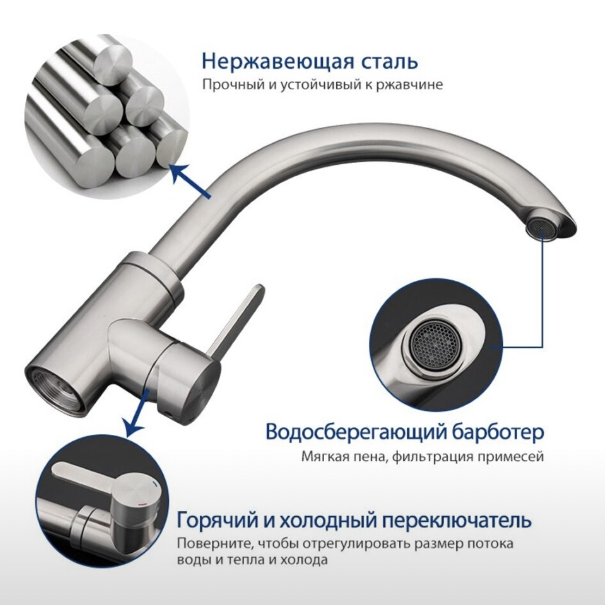 Смеситель Gappo G4099 фото-4