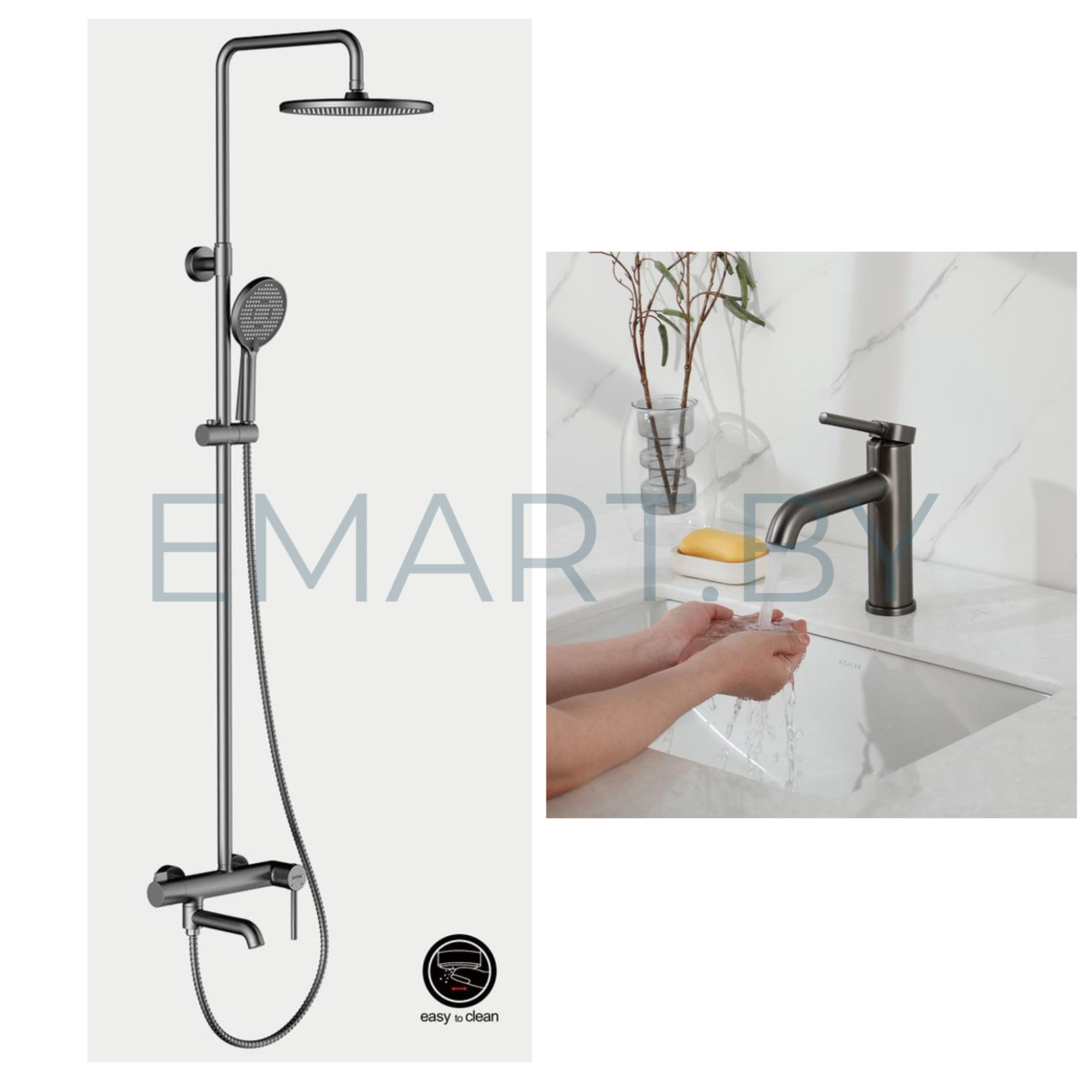 Комплект Gappo #06-9 душевая система Gappo G2406-9 и смеситель gappo G1006-9 - фото1