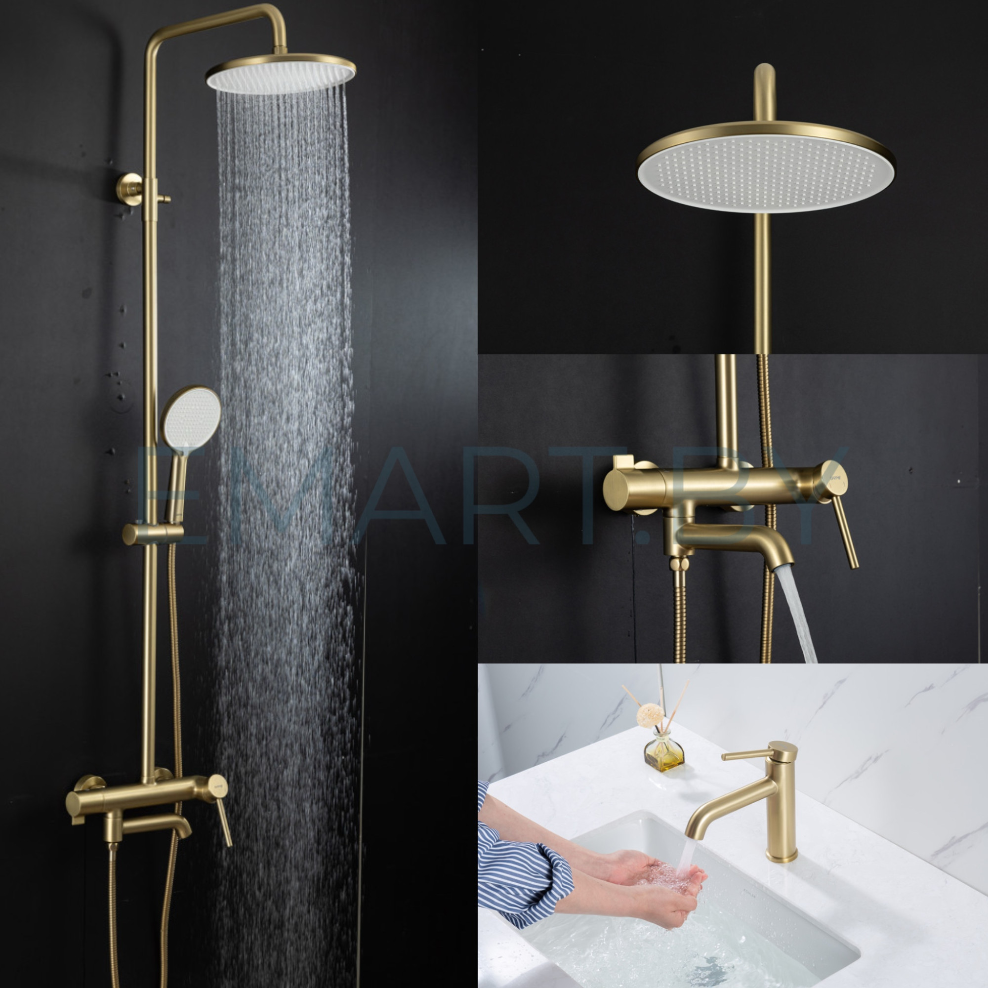 Комплект Gappo #06-3 душевая система Gappo G2406-3 и смеситель gappo G1006-3 - фото1