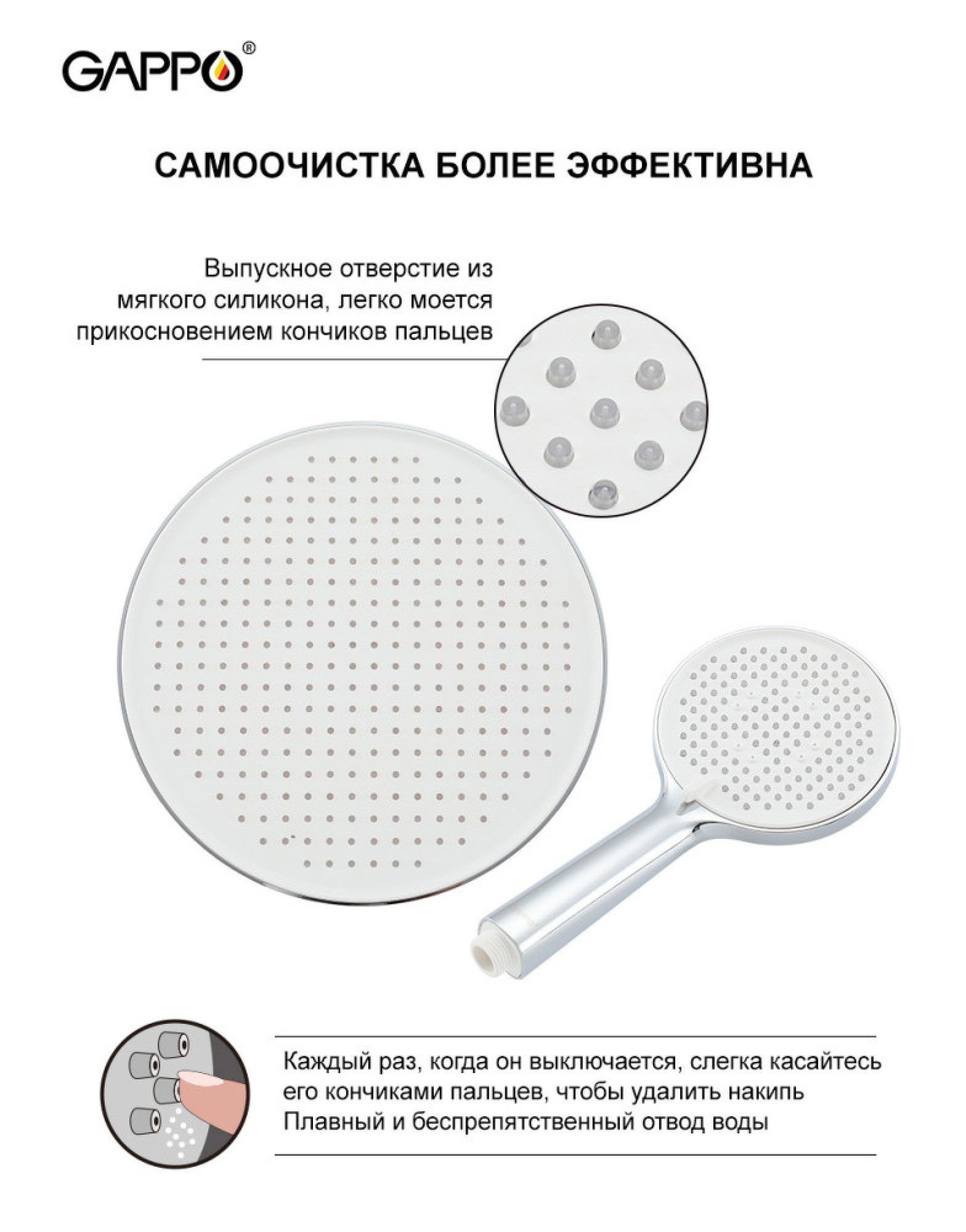 Комплект Gappo #06 душевая система Gappo G2406 и смеситель gappo G1006 фото-4 Комплект Gappo #06 душевая система Gappo G2406 и смеситель gappo G1006 фото-4