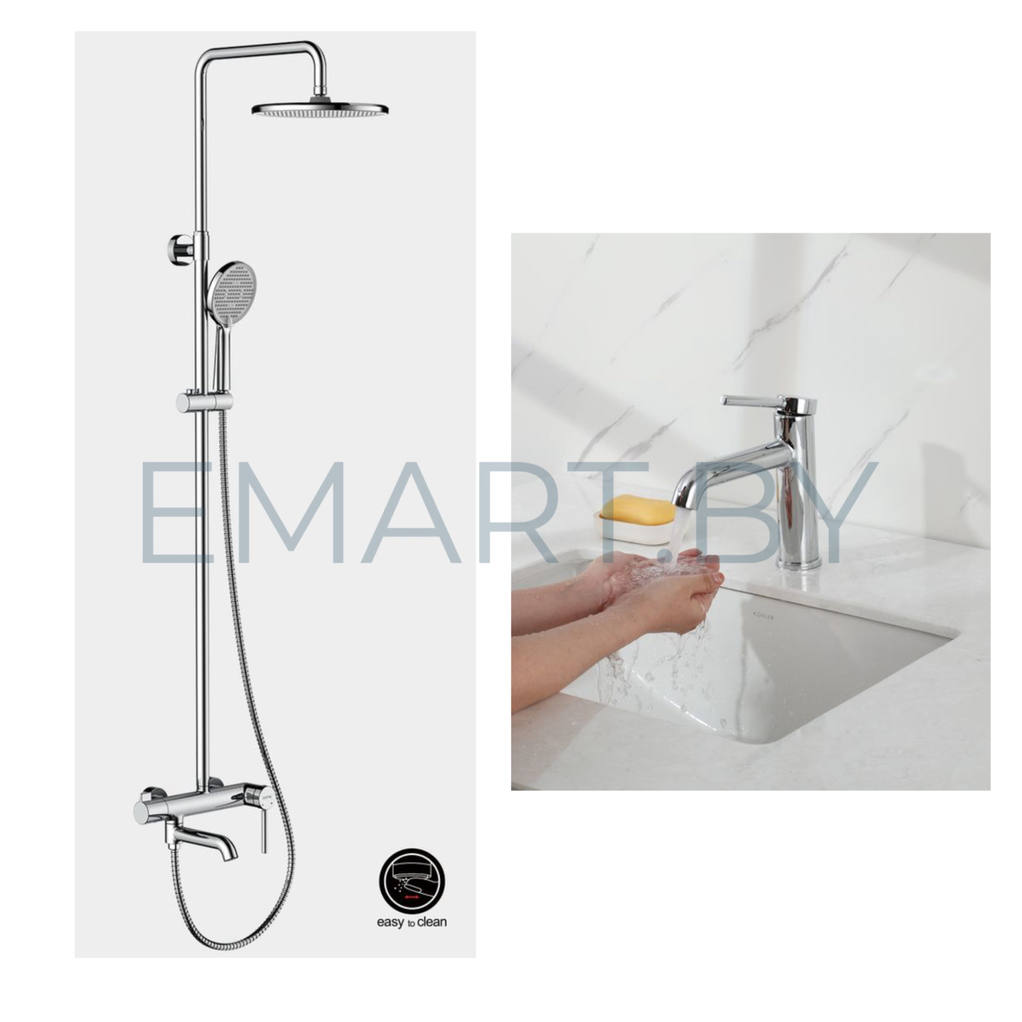 Комплект Gappo #06 душевая система Gappo G2406 и смеситель gappo G1006 - фото1