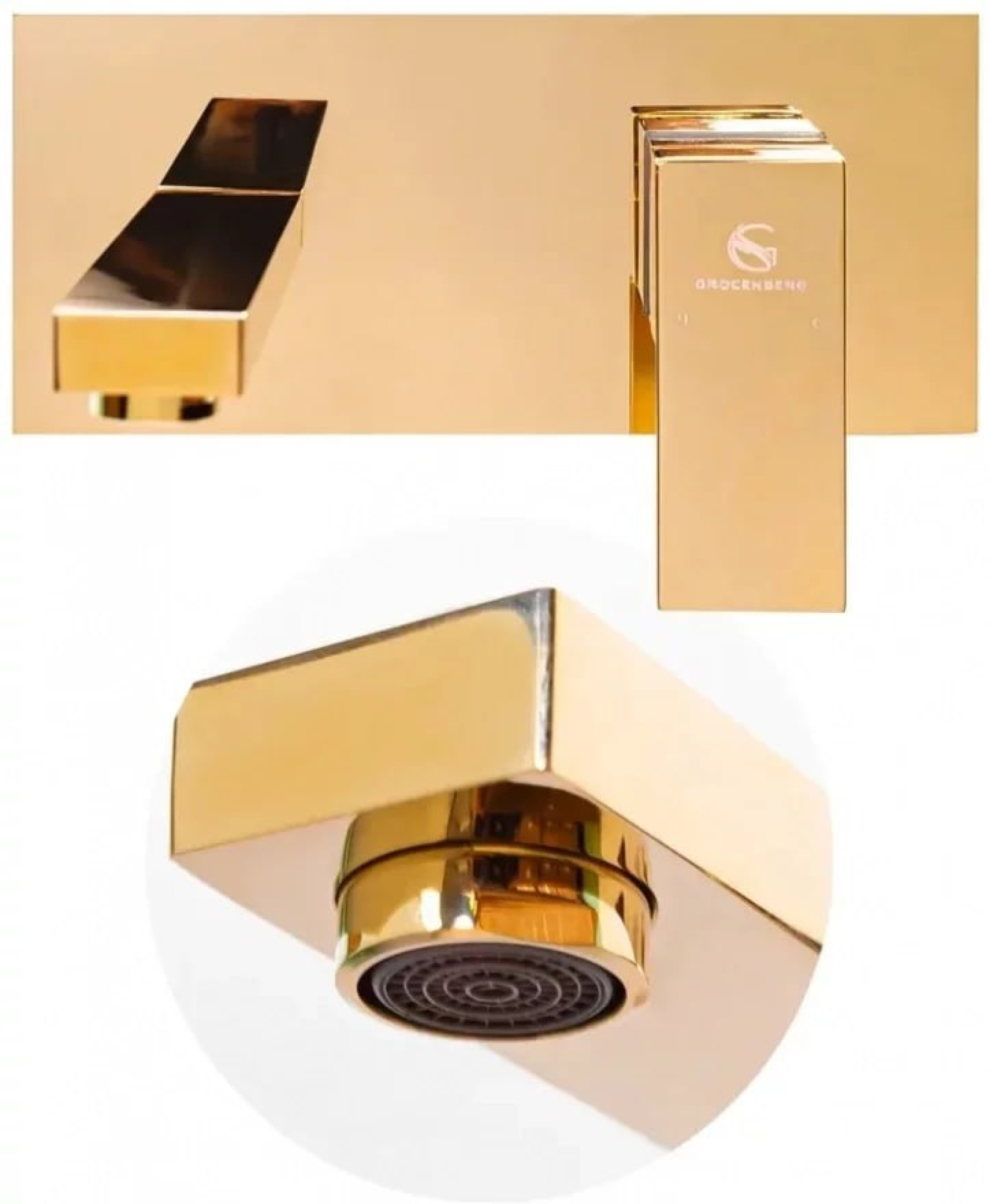 Смеситель Grocenberg GB588 (золото глянец) фото-3 Смеситель Grocenberg GB588 (золото глянец) фото-3