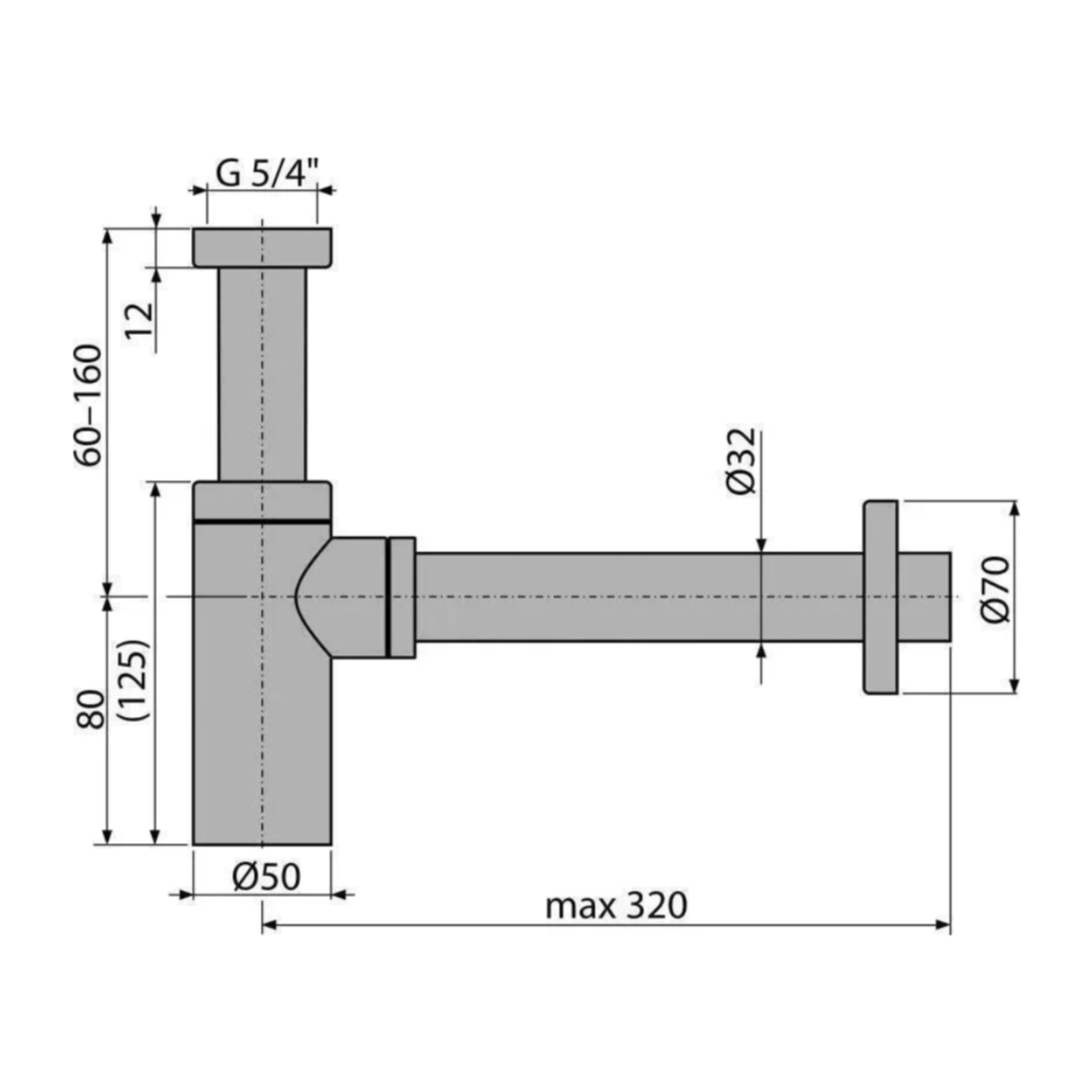 Сифон Grocenberg GB210 (никель) фото-2 Сифон Grocenberg GB210 (никель) фото-2