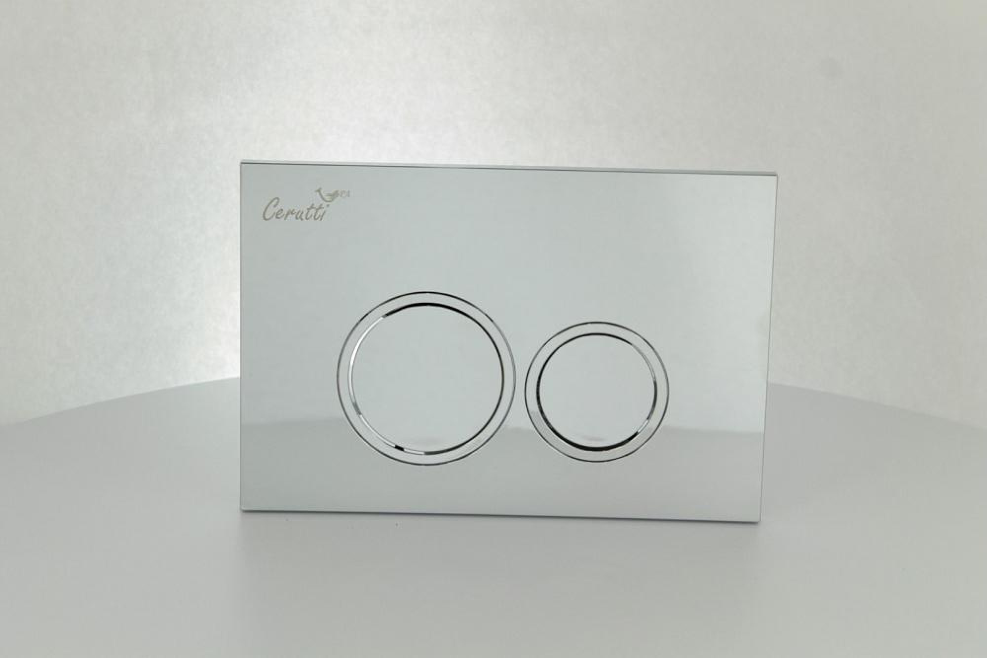 Кнопка смыва Ceruttispa CR05CH для инсталляций, хром глянцевый - фото1 Кнопка смыва Ceruttispa CR05CH для инсталляций, хром глянцевый - фото1