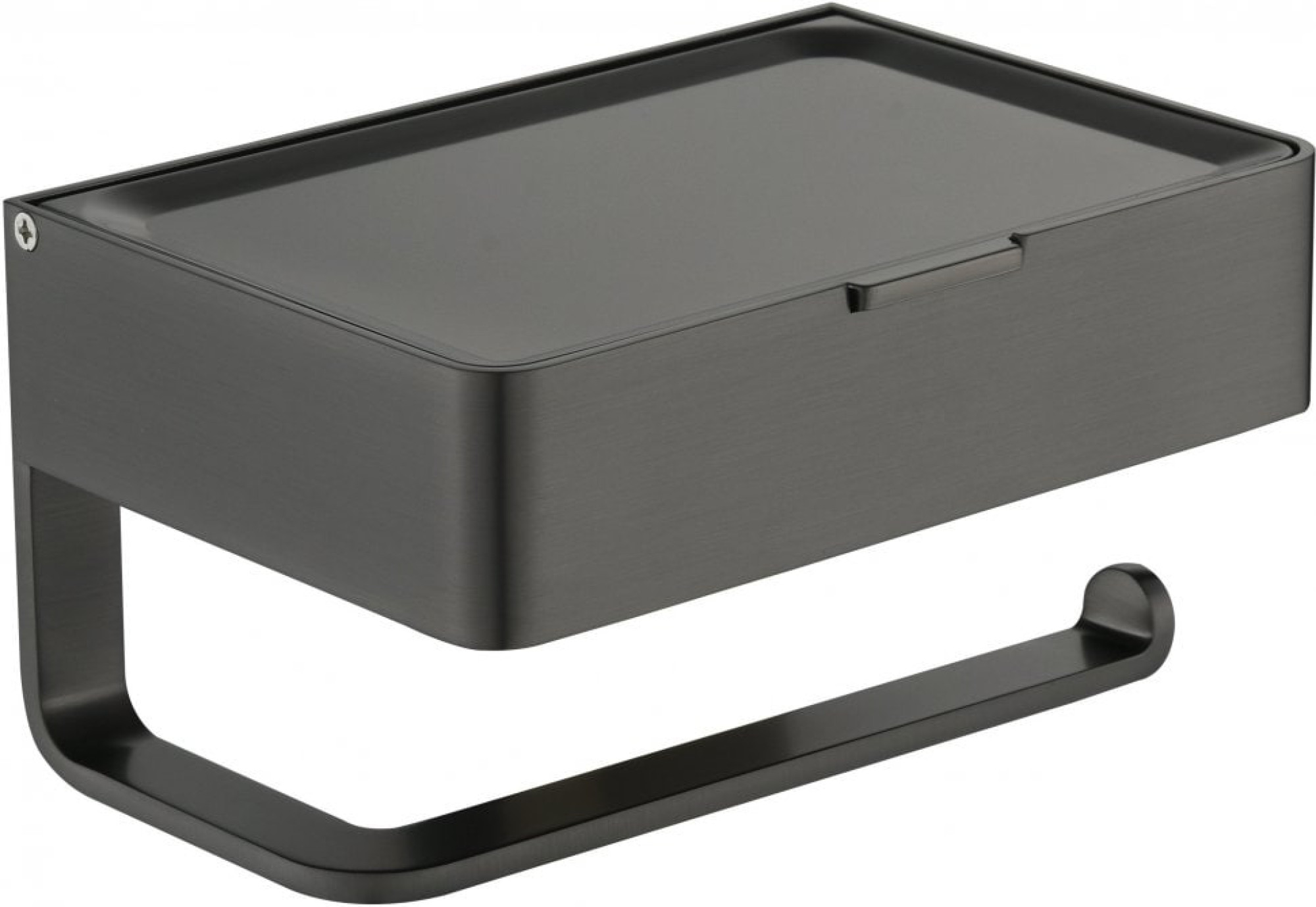 Держатель для туалетной бумаги Grocenberg AC0050 (графит) - фото1