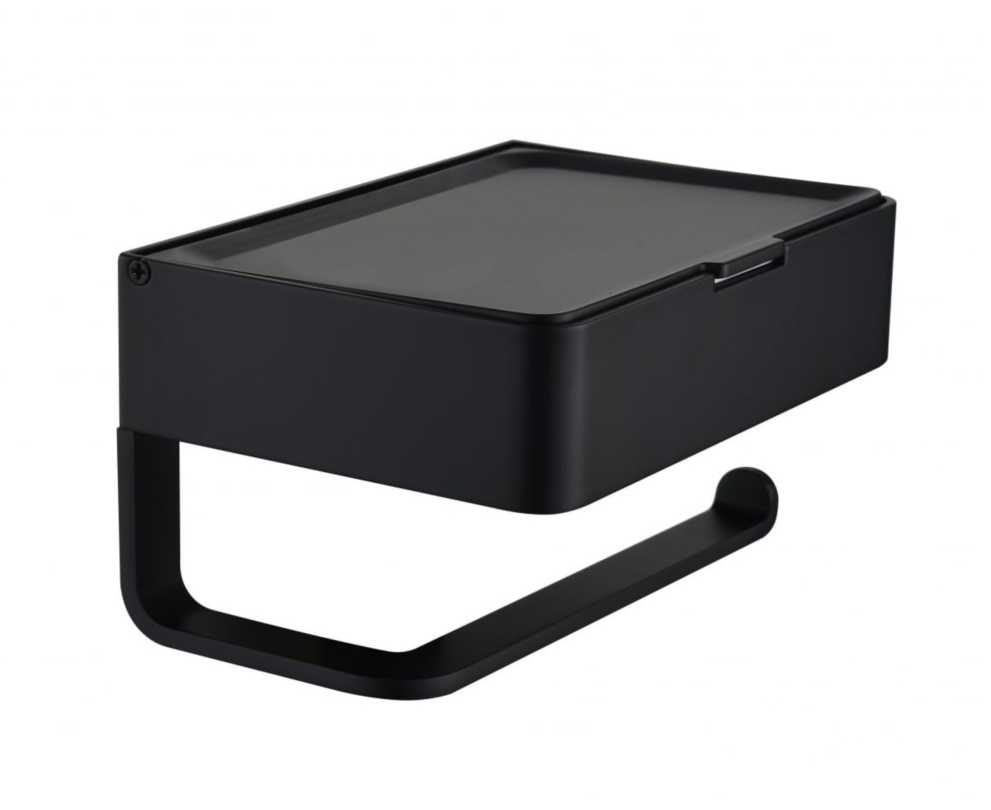 Держатель для туалетной бумаги Grocenberg AC0050 (черный матовый) - фото1