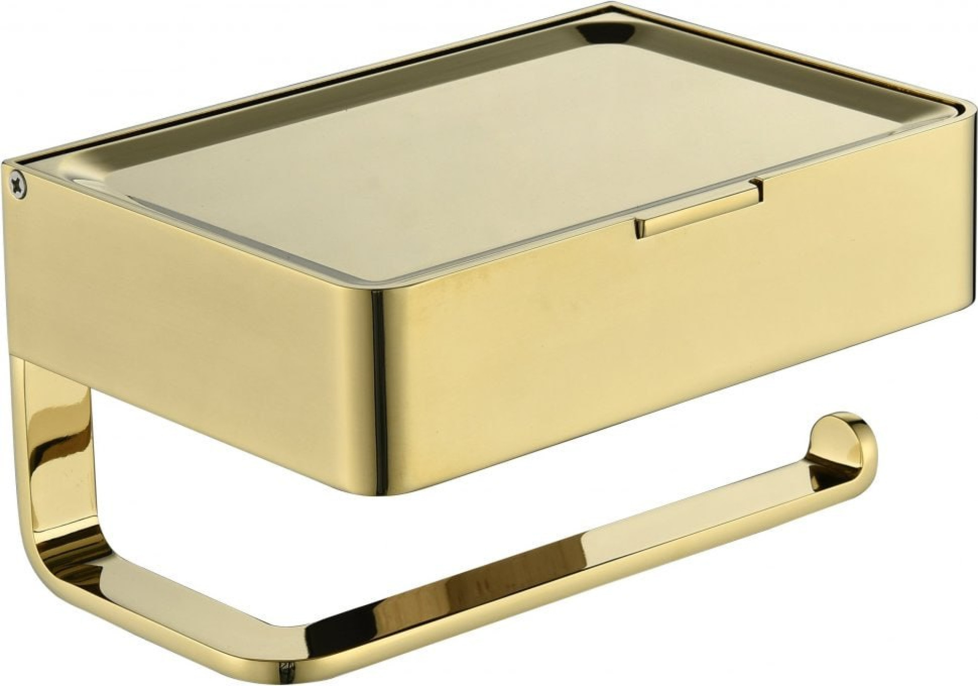 Держатель для туалетной бумаги Grocenberg AC0050 (золото глянец) - фото1