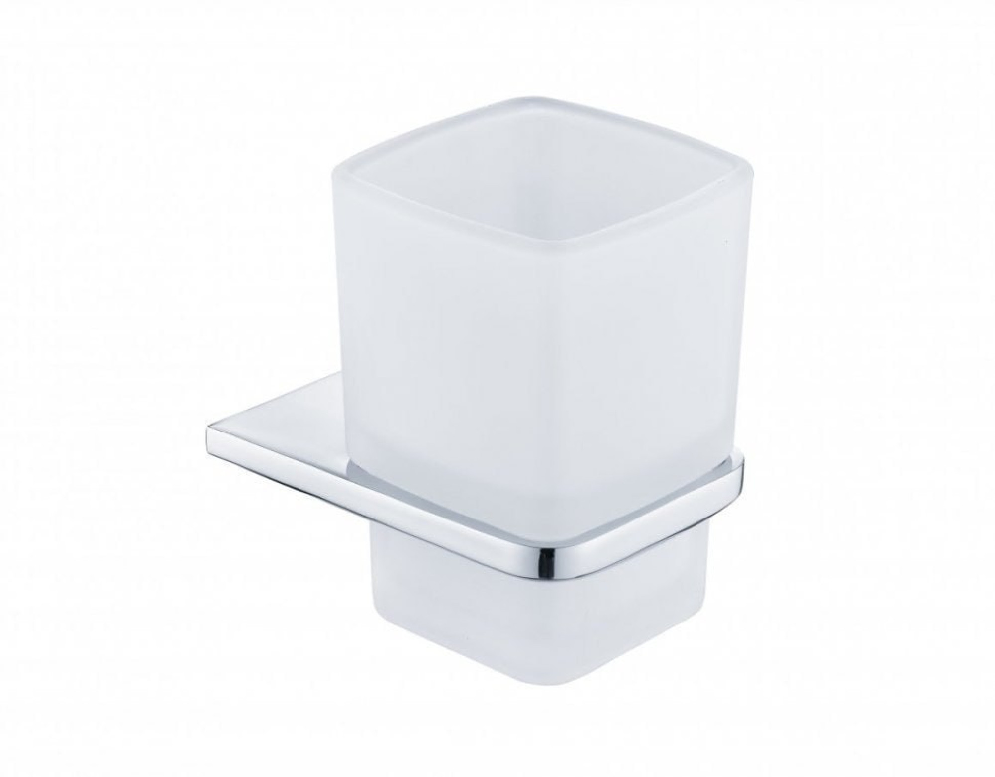 Стакан для зубной щетки и пасты Grocenberg AC0053 (хром) - фото1