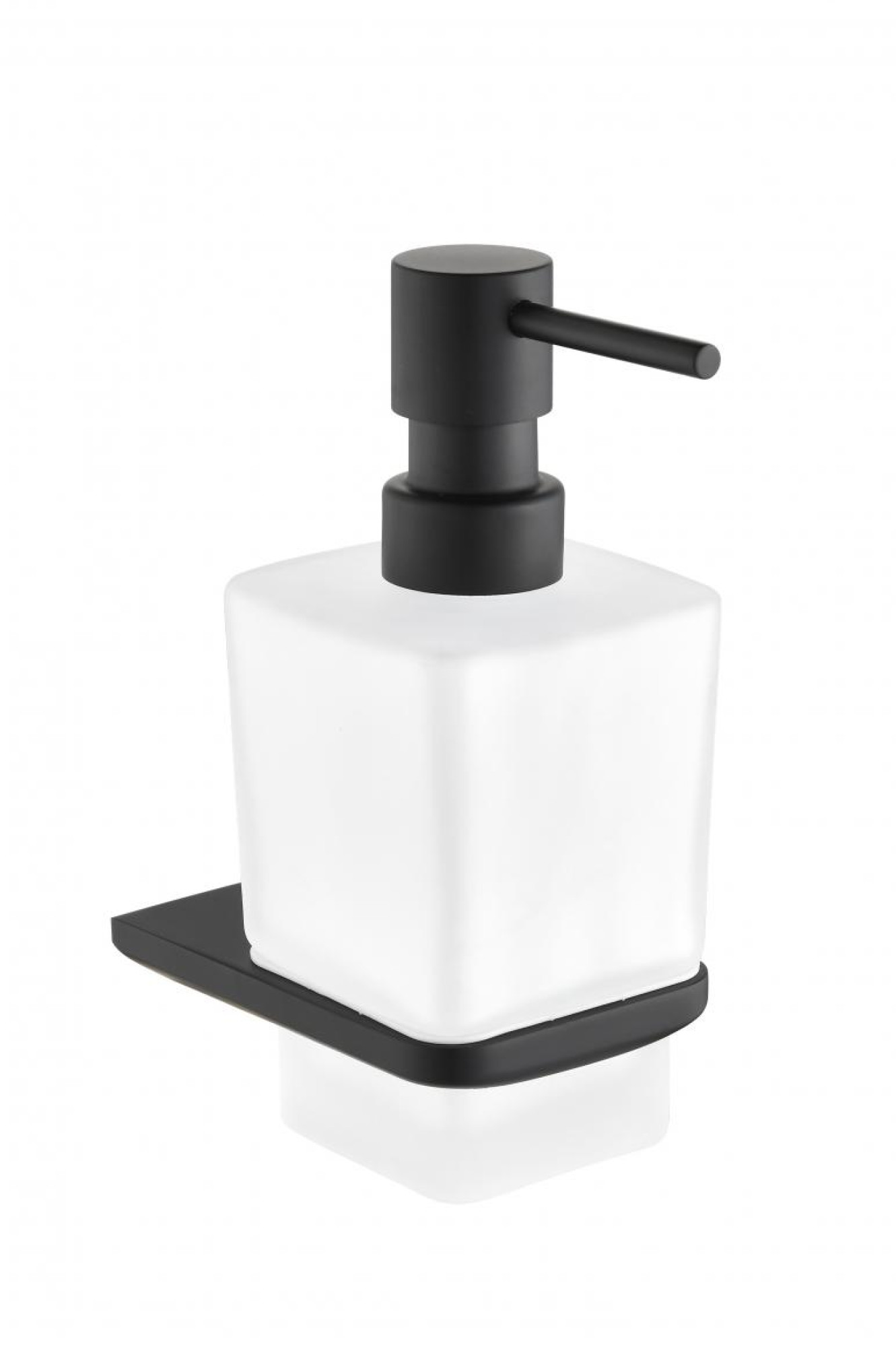 Дозатор для жидкого мыла Grocenberg AC0064 (черный матовый) - фото1