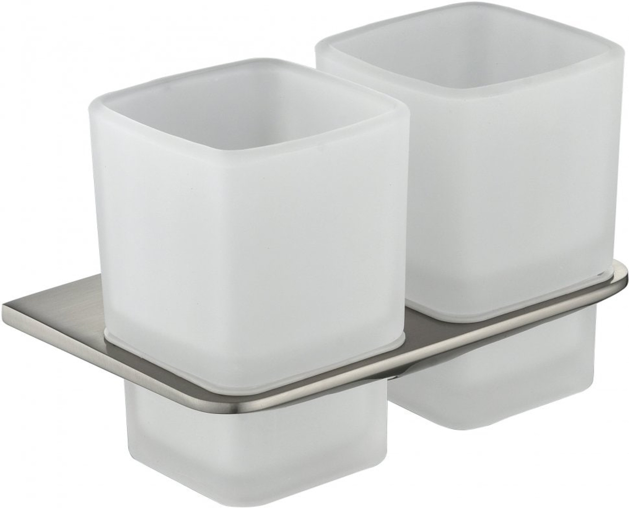 Набор стаканов для зубной щетки и пасты Grocenberg AC0056 (никель) - фото1