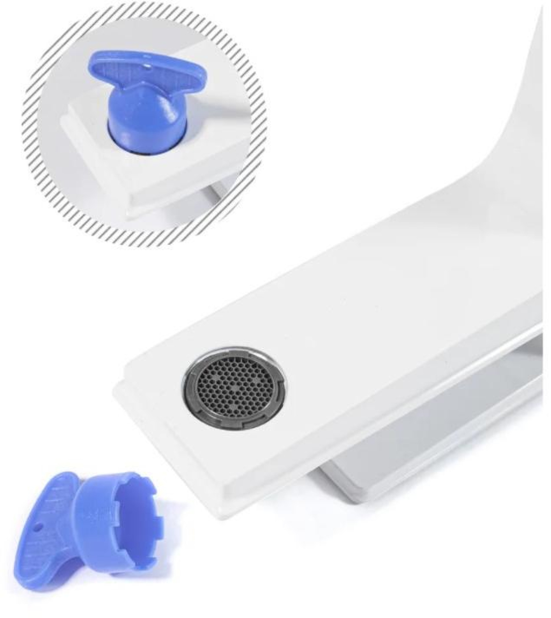 Смеситель Grocenberg GB2088 (белый хром) фото-4