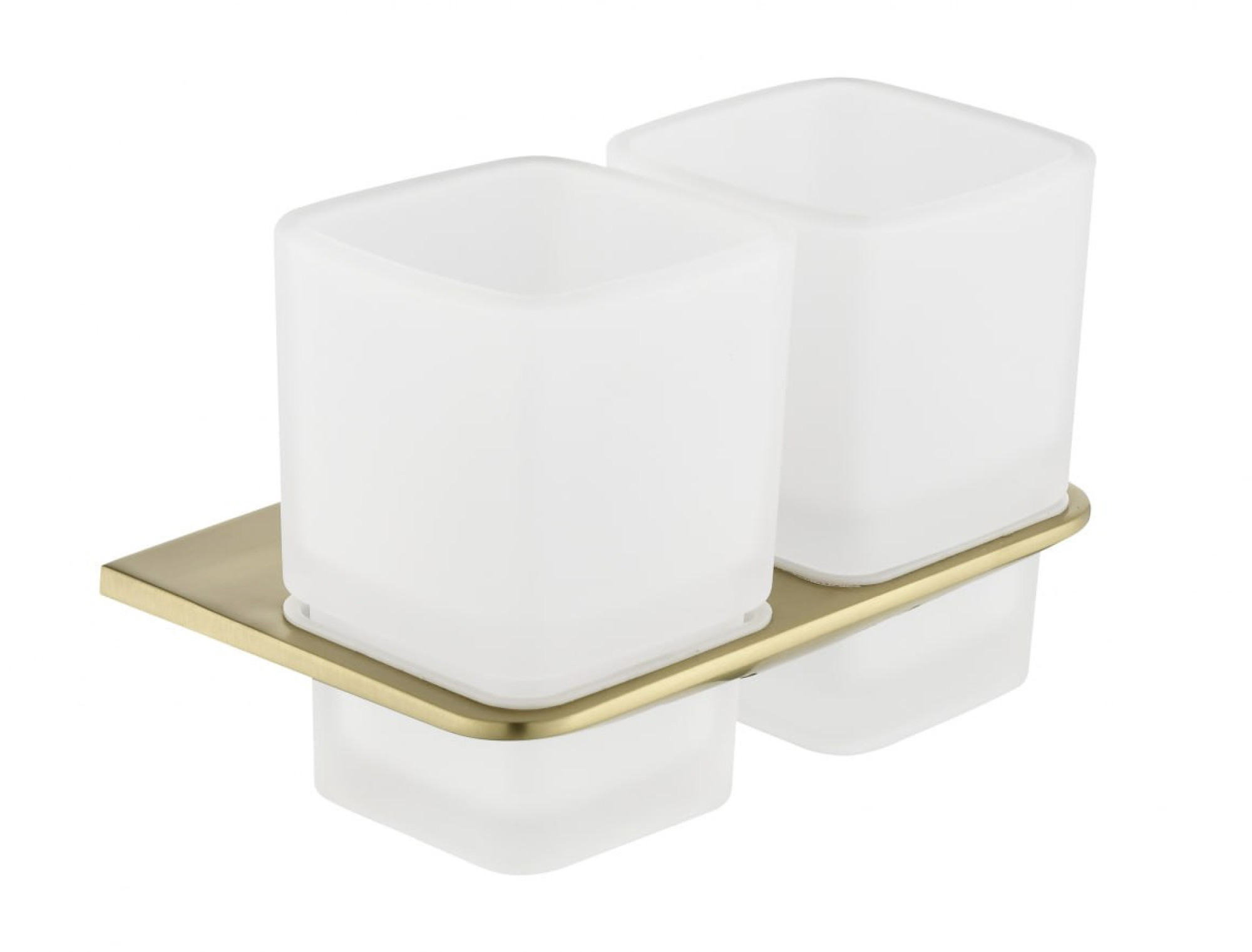 Набор стаканов для зубной щетки и пасты Grocenberg AC0056 (золото матовый) - фото1