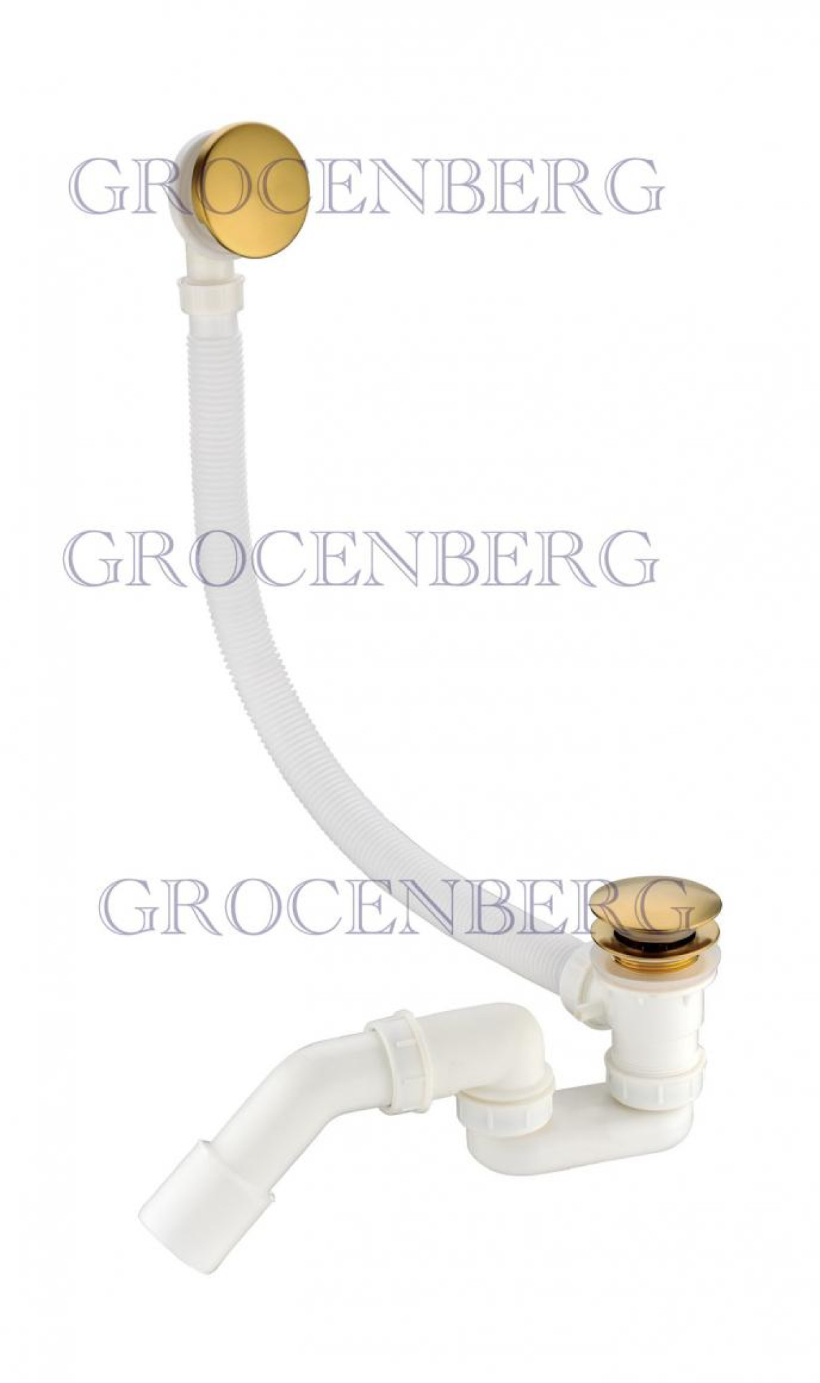 Слив-перелив Grocenberg GB230 (золотой брашированный) - фото1