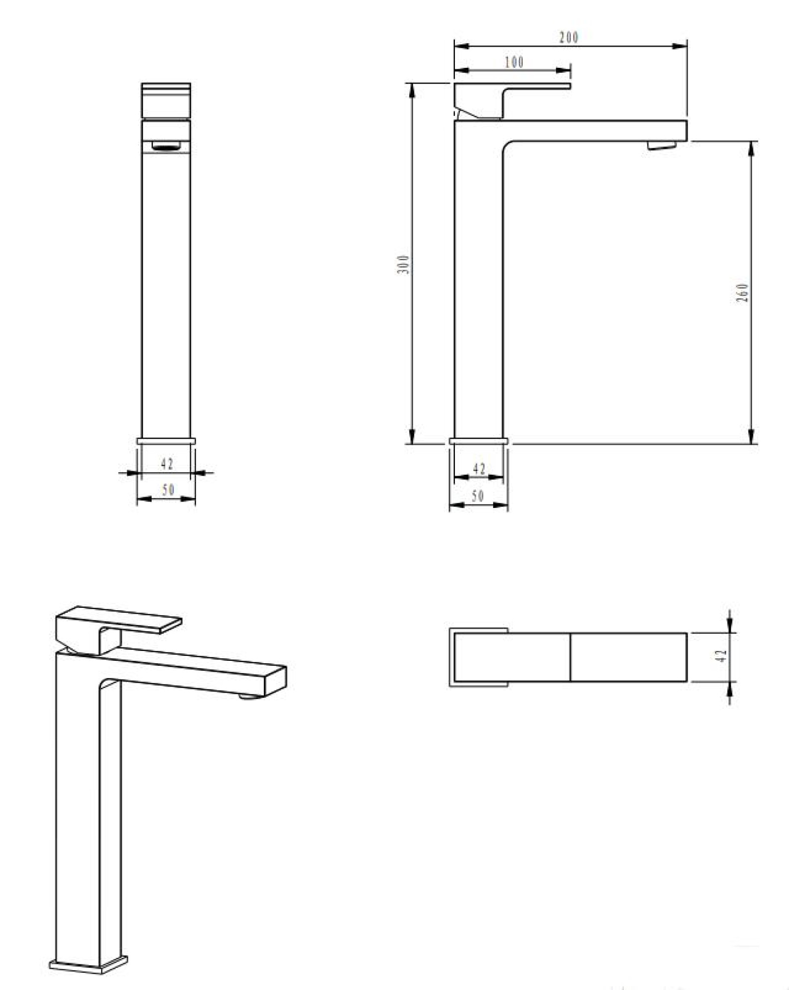 Смеситель Grocenberg GB3008 (графит) фото-2