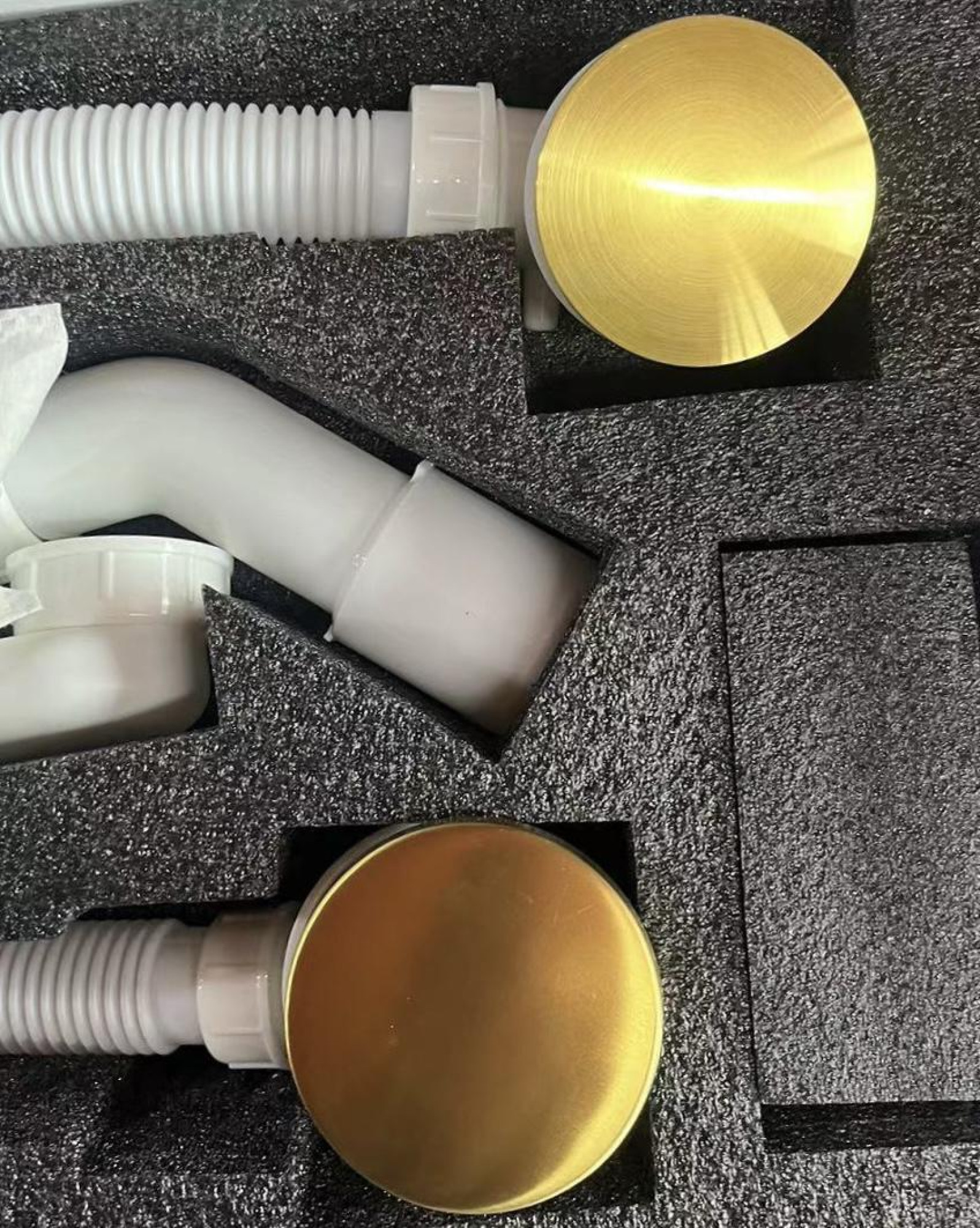 Слив-перелив Grocenberg GB230 (золотой брашированный) - фото2