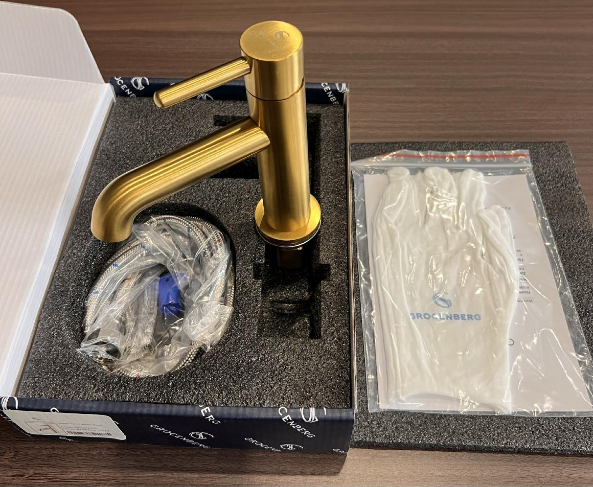 Смеситель Grocenberg GB2099 (золотой брашированный) фото-2