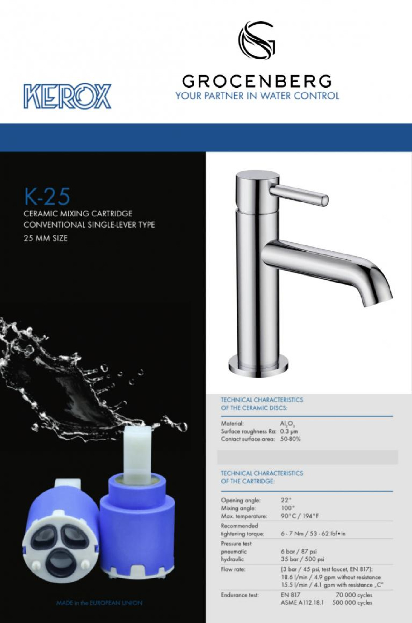 Смеситель Grocenberg GB2099 (хром) фото-2