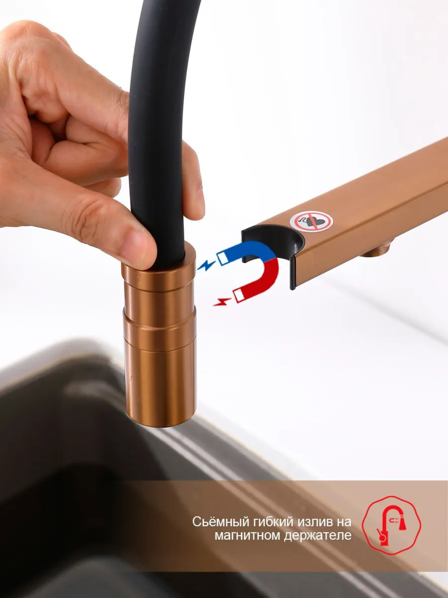 Смеситель для кухонной мойки Raglo R20.63.33 с подключением к фильтру воды фото-3