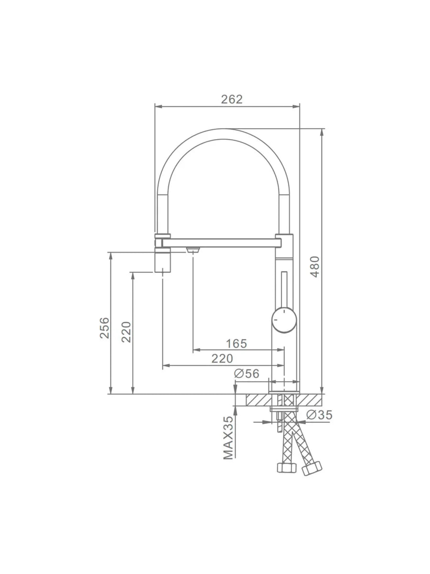 Смеситель для кухонной мойки Raglo R20.63.33 с подключением к фильтру воды фото-9