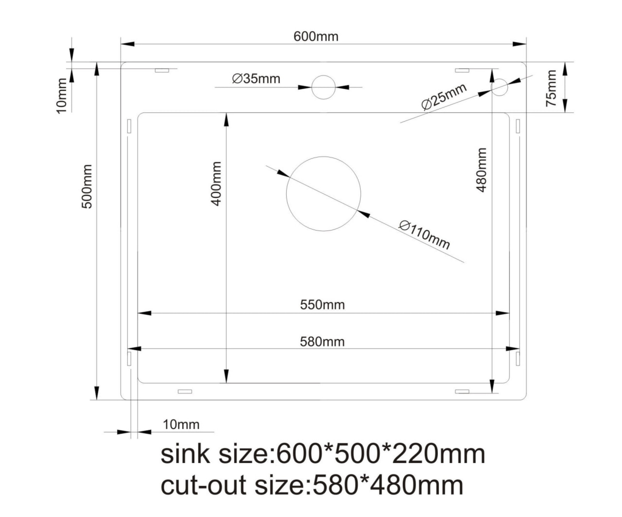 Кухонная мойка Asteria A6050S (сатин) фото-5