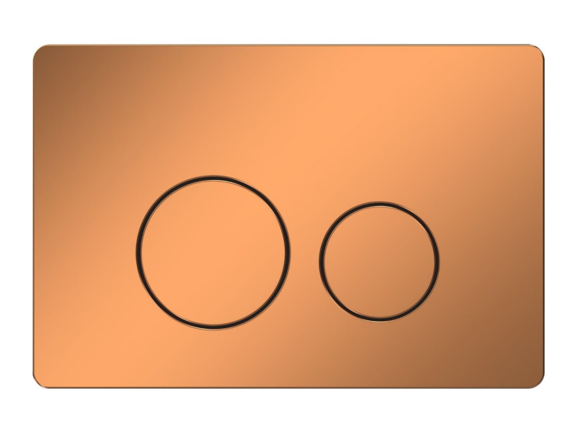 Кнопка смыва Ceruttispa CR04RG для инсталляций, розовое золото - фото1