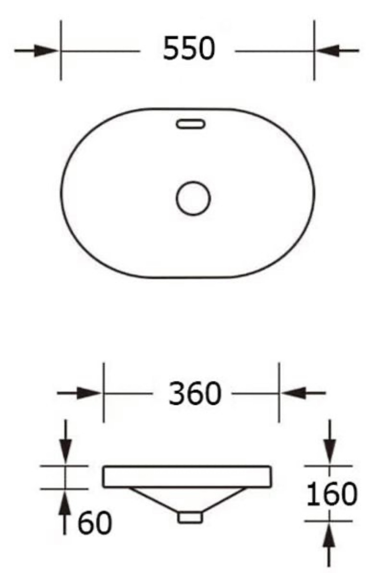 Умывальник Roxen Batt 570155 фото-2 Умывальник Roxen Batt 570155 фото-2