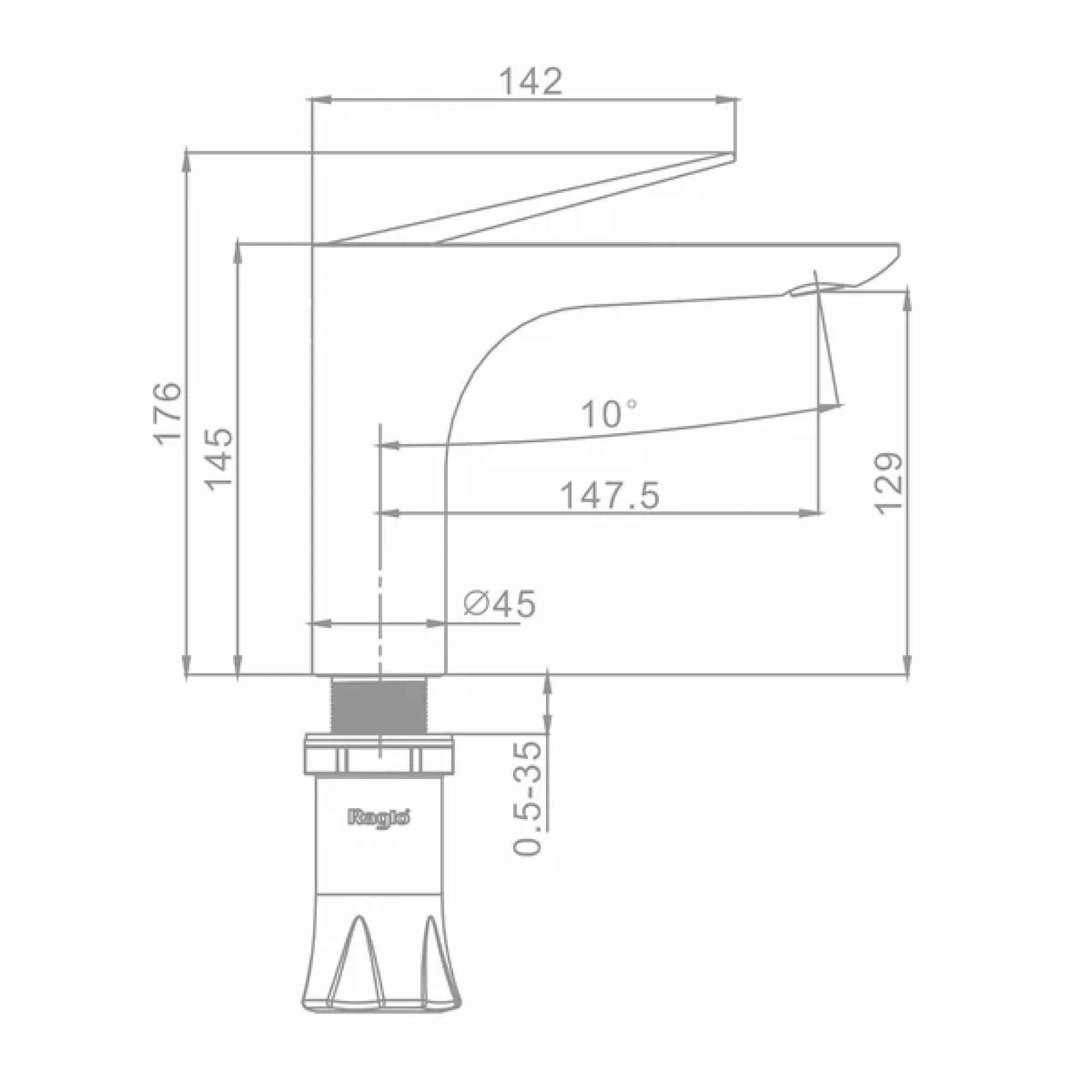 Смеситель Raglo R07.10 хром фото-10