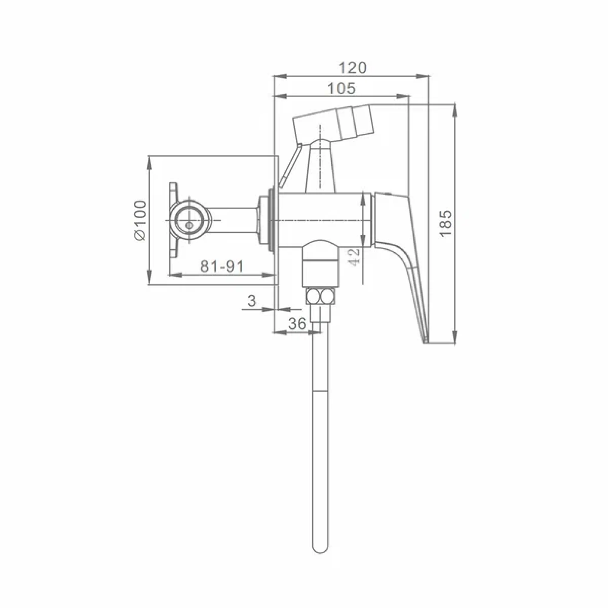 Гигиенический душ Raglo R07.52.33 медь фото-9 Гигиенический душ Raglo R07.52.33 медь фото-9