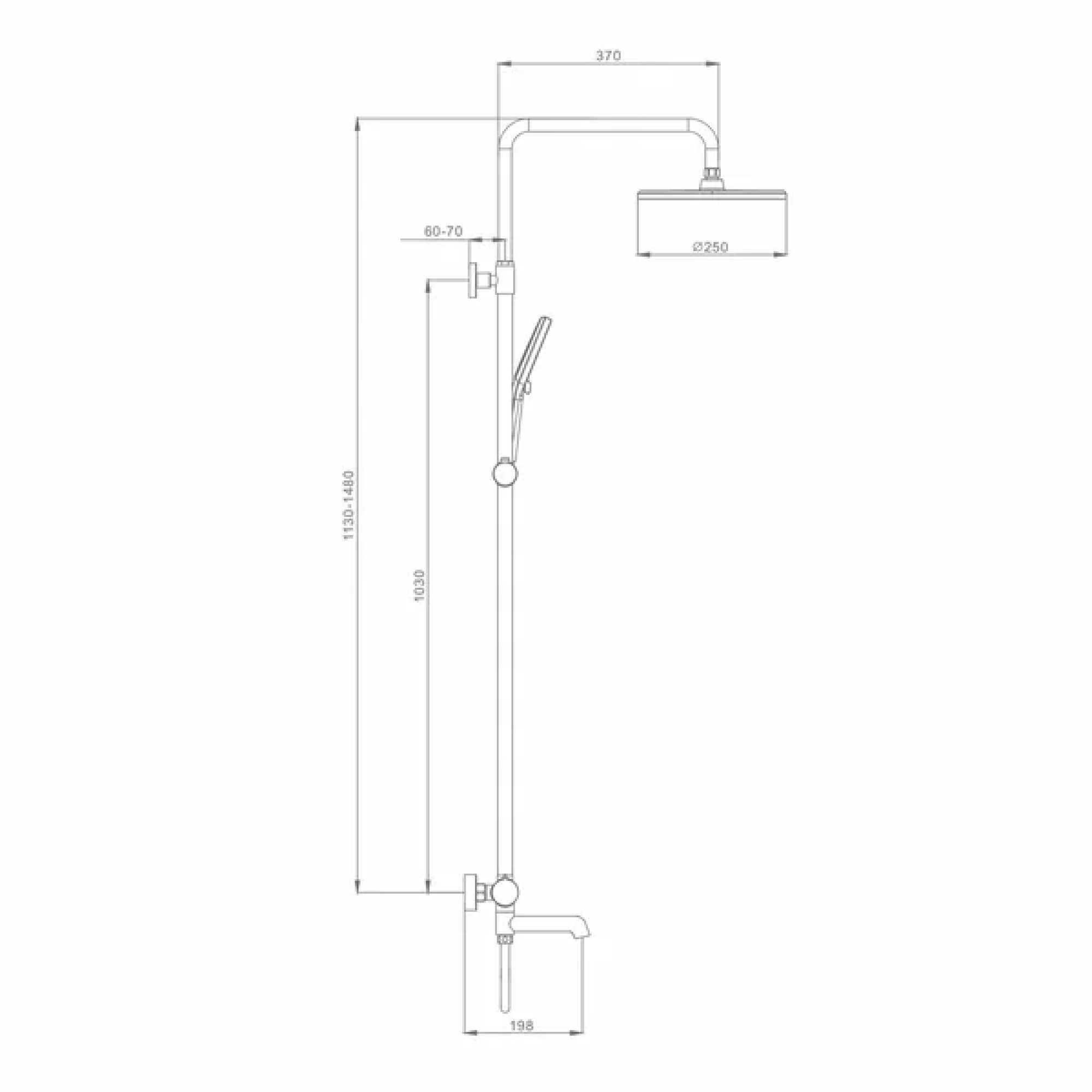 Душевая система  Raglo R20.24.33 медь фото-10