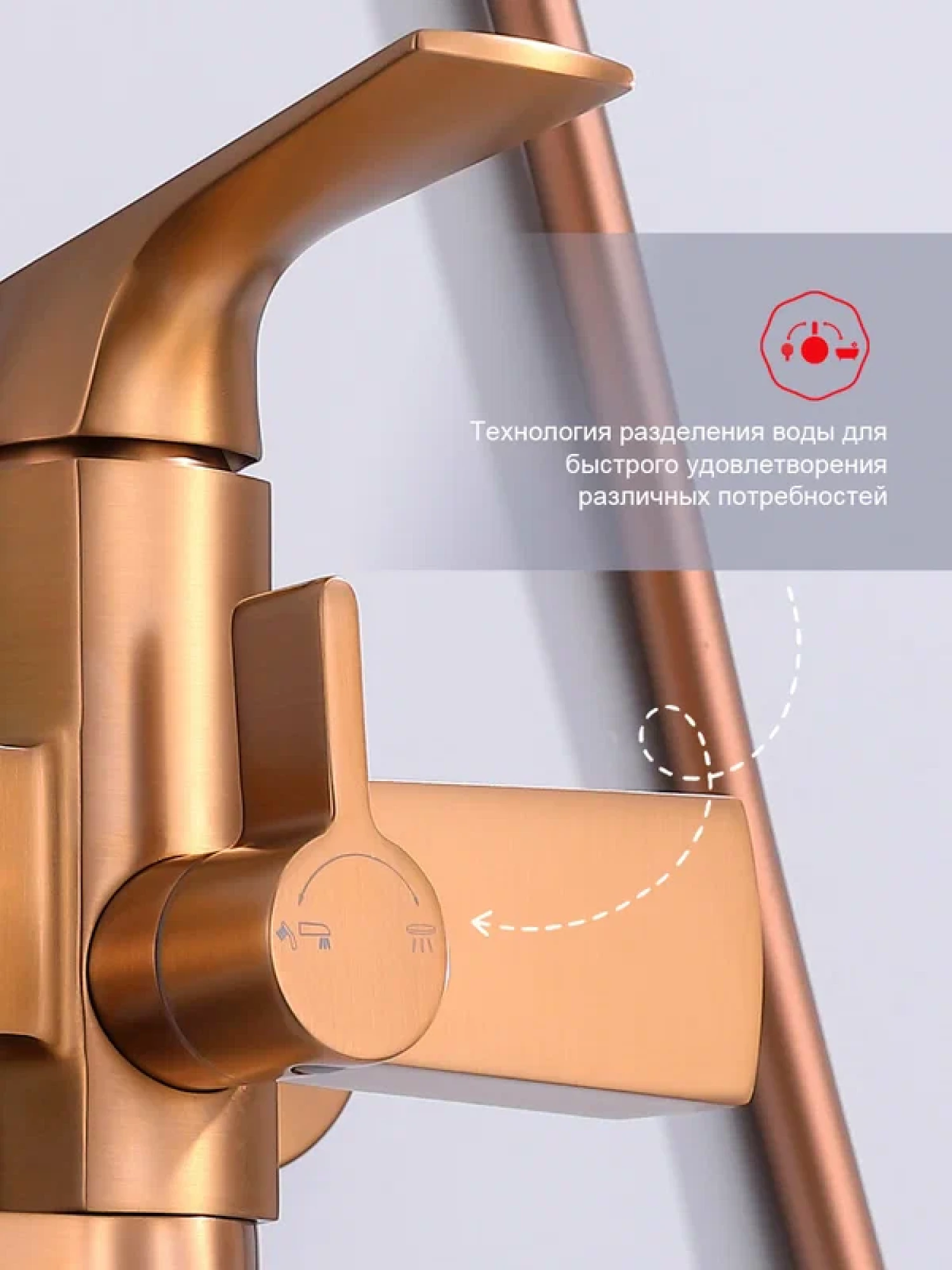 Душевая система  Raglo R07.24.33 медь фото-4