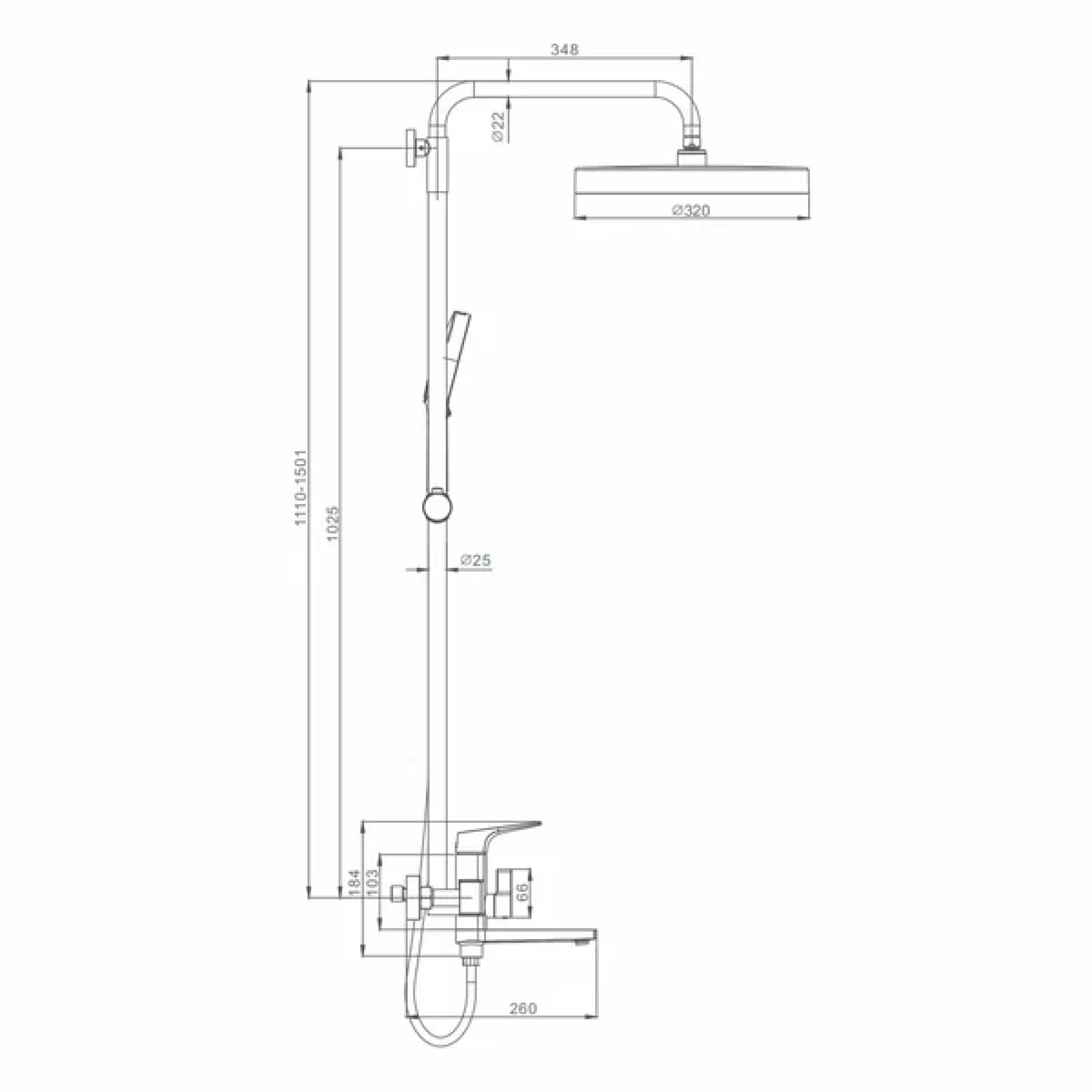 Душевая система  Raglo R07.24.33 медь фото-10