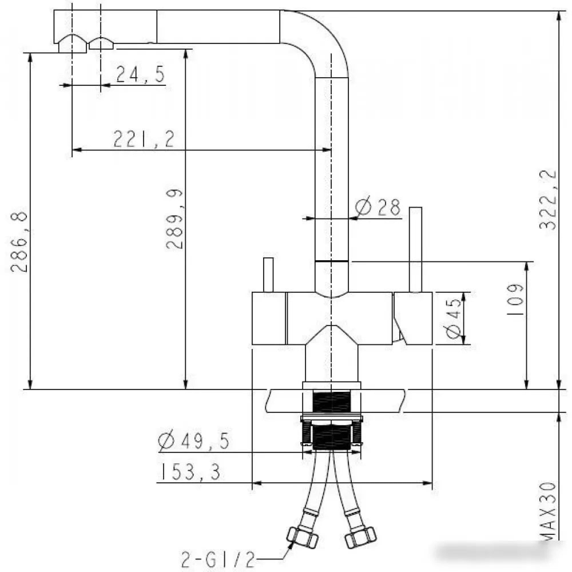 Смеситель ARFEKA Geminia (black PVD) фото-2