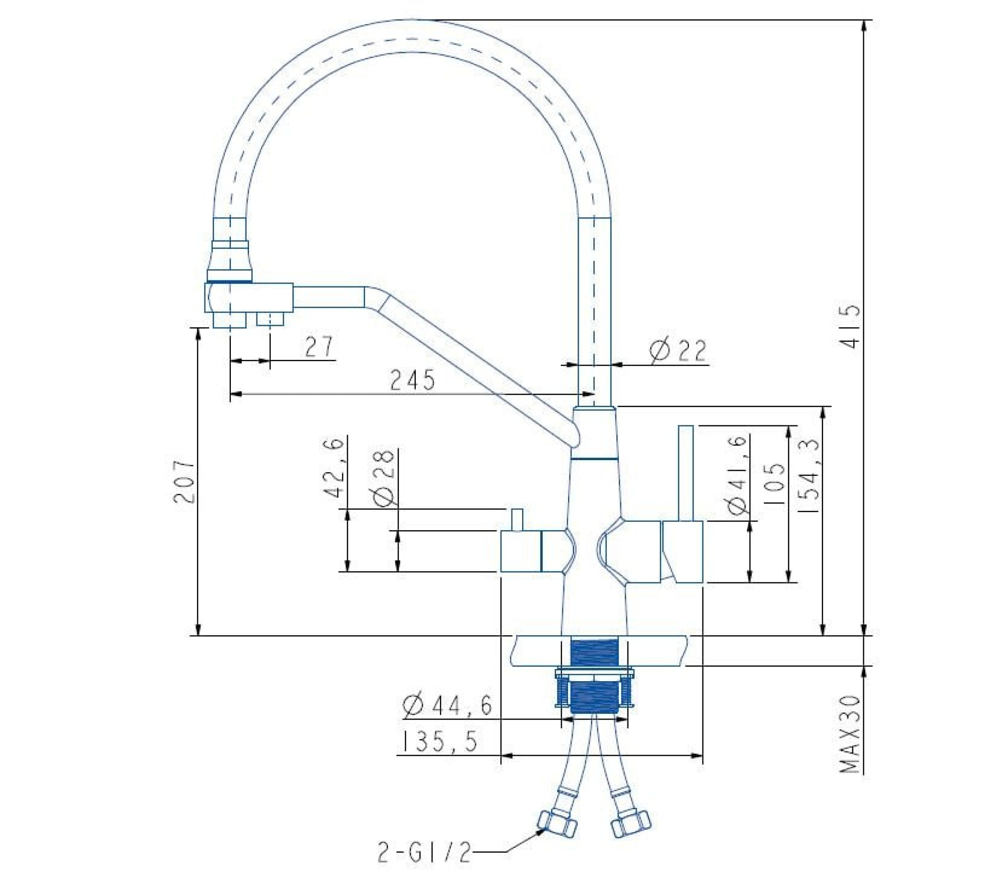 Смеситель ARFEKA Japeto (black PVD) фото-2 Смеситель ARFEKA Japeto (black PVD) фото-2
