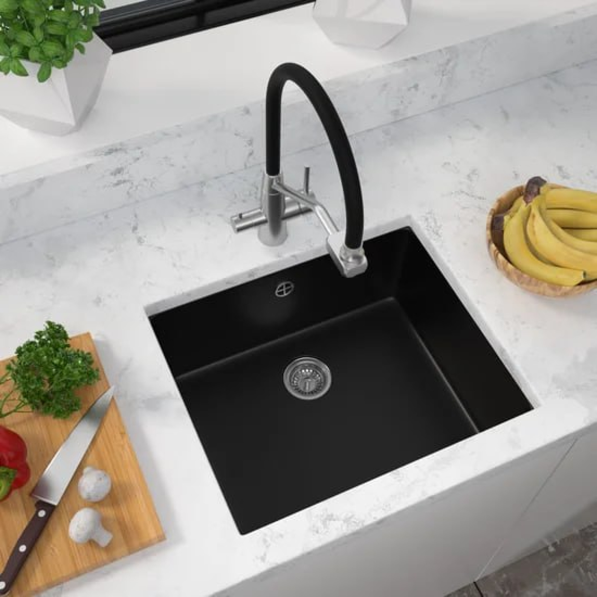 Кухонная мойка ZorG Subline 50 (черный оникс) фото-2