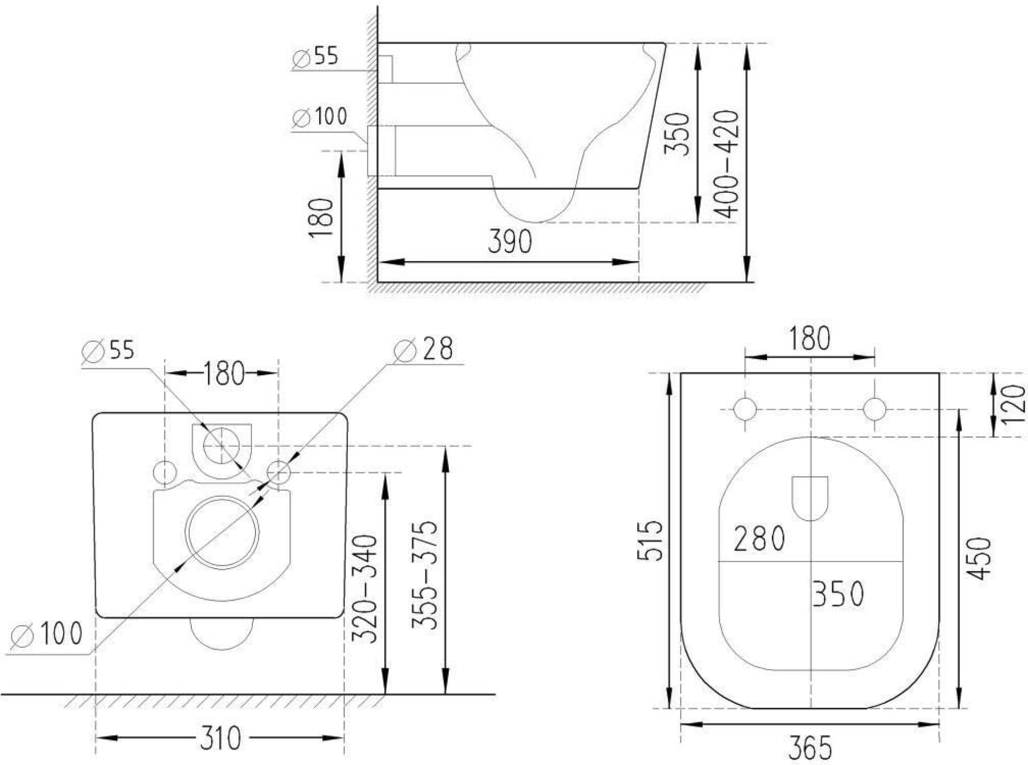 Унитаз подвесной Roxen Cube Tornado 530135-01 фото-9 Унитаз подвесной Roxen Cube Tornado 530135-01 фото-9