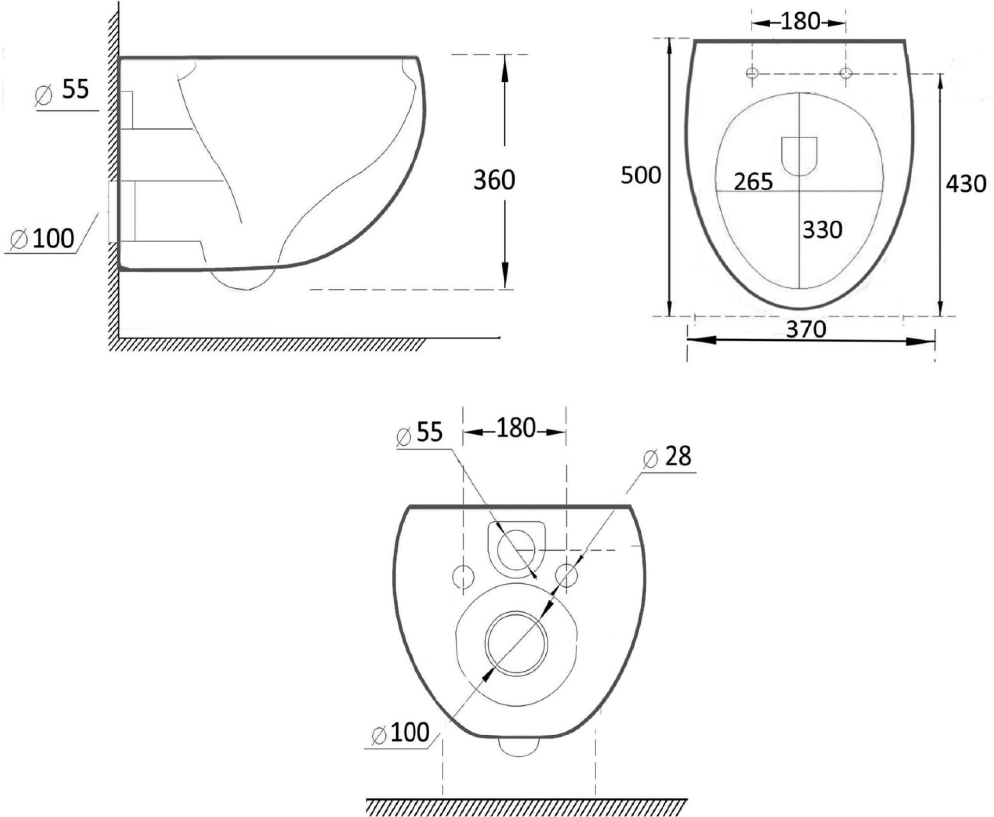 Унитаз подвесной Roxen EGG 530170-01 Rimless Soft Close NC фото-5